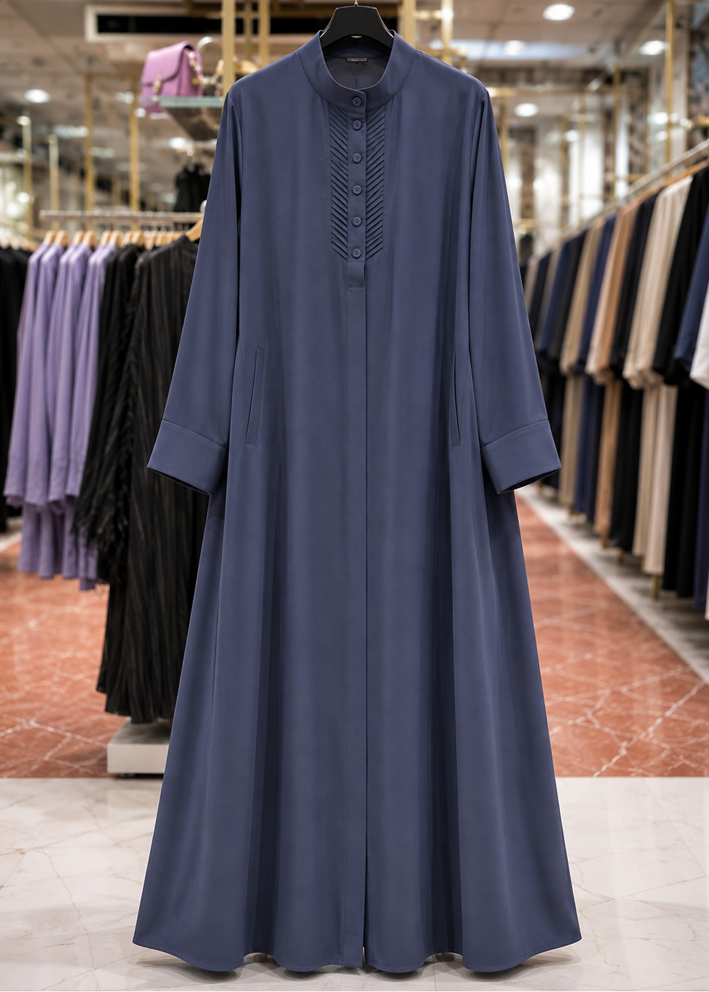 AYLA POCKET ABAYA | GRAY