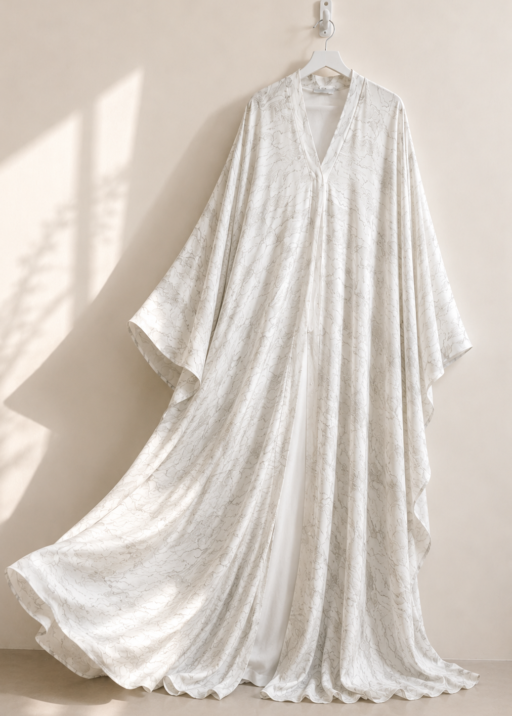 HAYA LUXE UMBRELLA ABAYA | WHITE