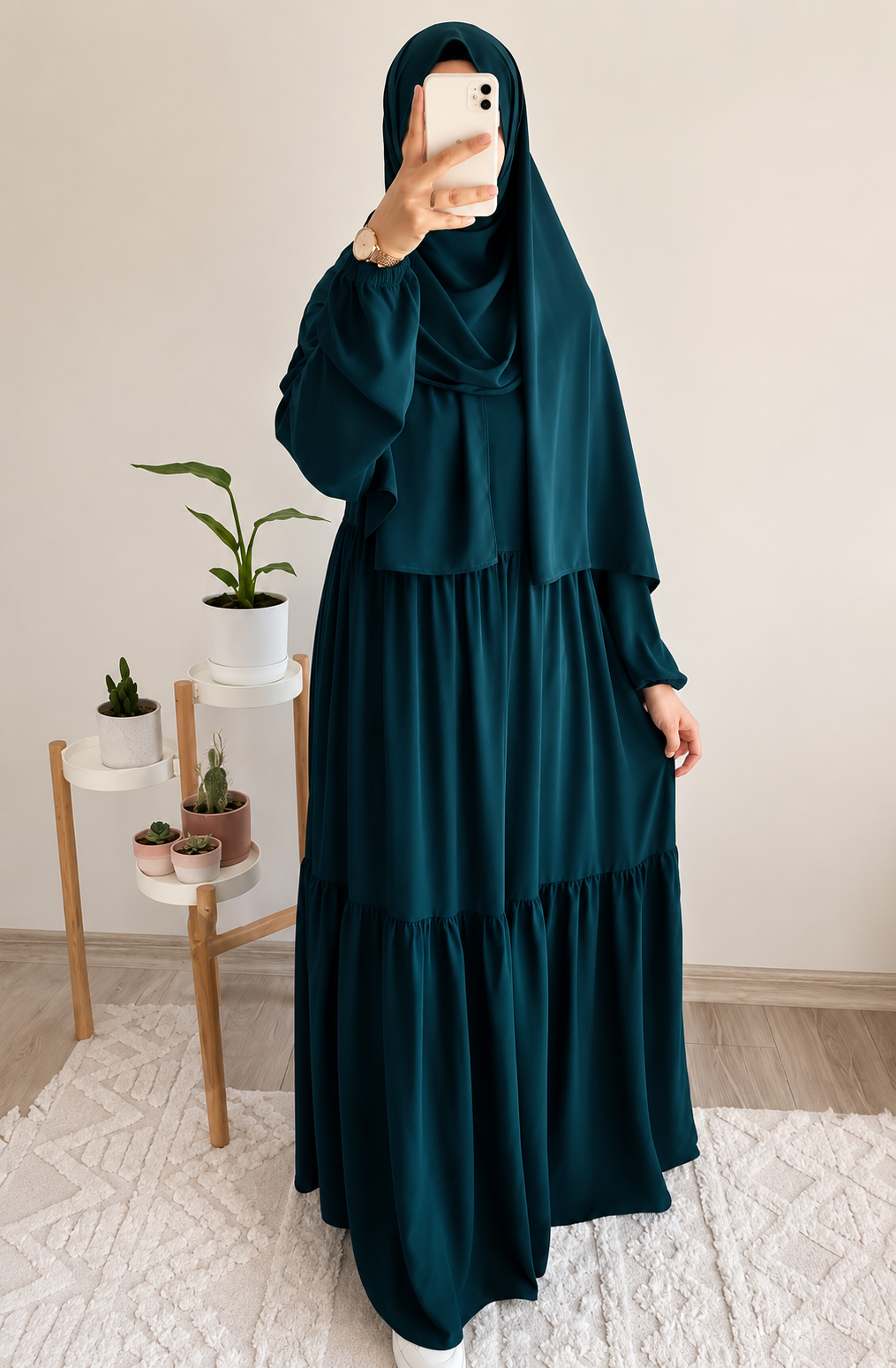 TUBA FRILL ABAYA | TEAL