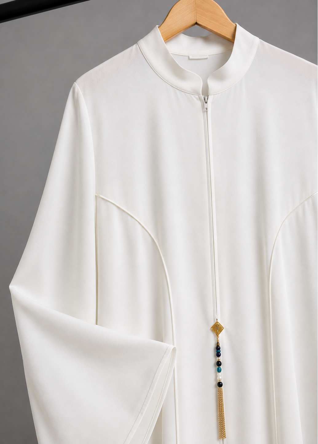 MAYA ELEGANT CLOSED ABAYA | WHITE