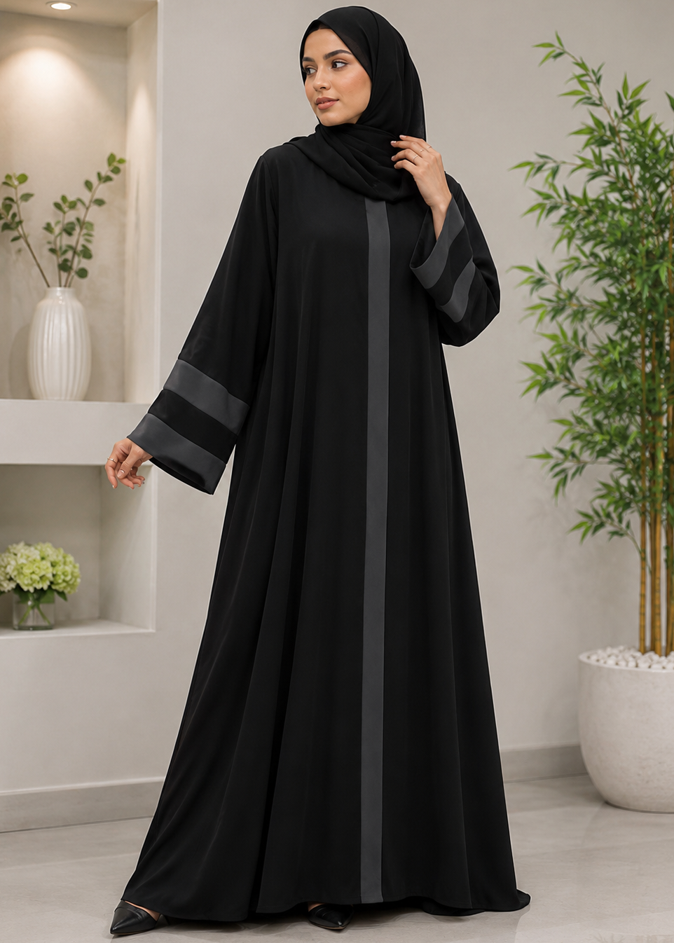 SANA FRONT OPEN ABAYA