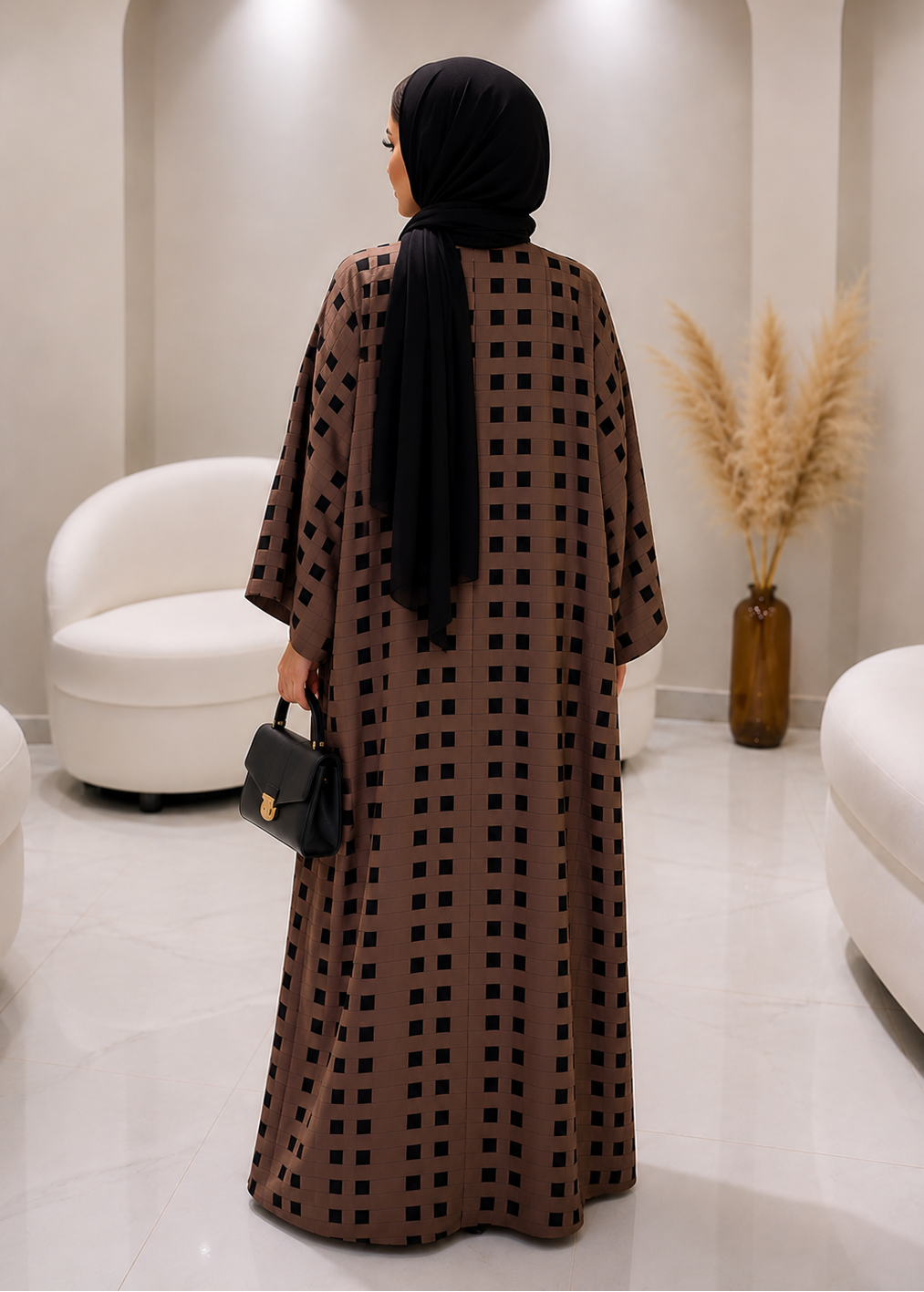 KINZA PRINTED KAFTAN ABAYA | SHADE-01