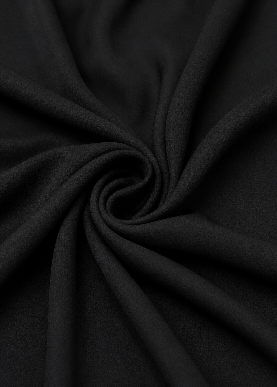 SUMBUL FRONT OPEN ABAYA | BLACK