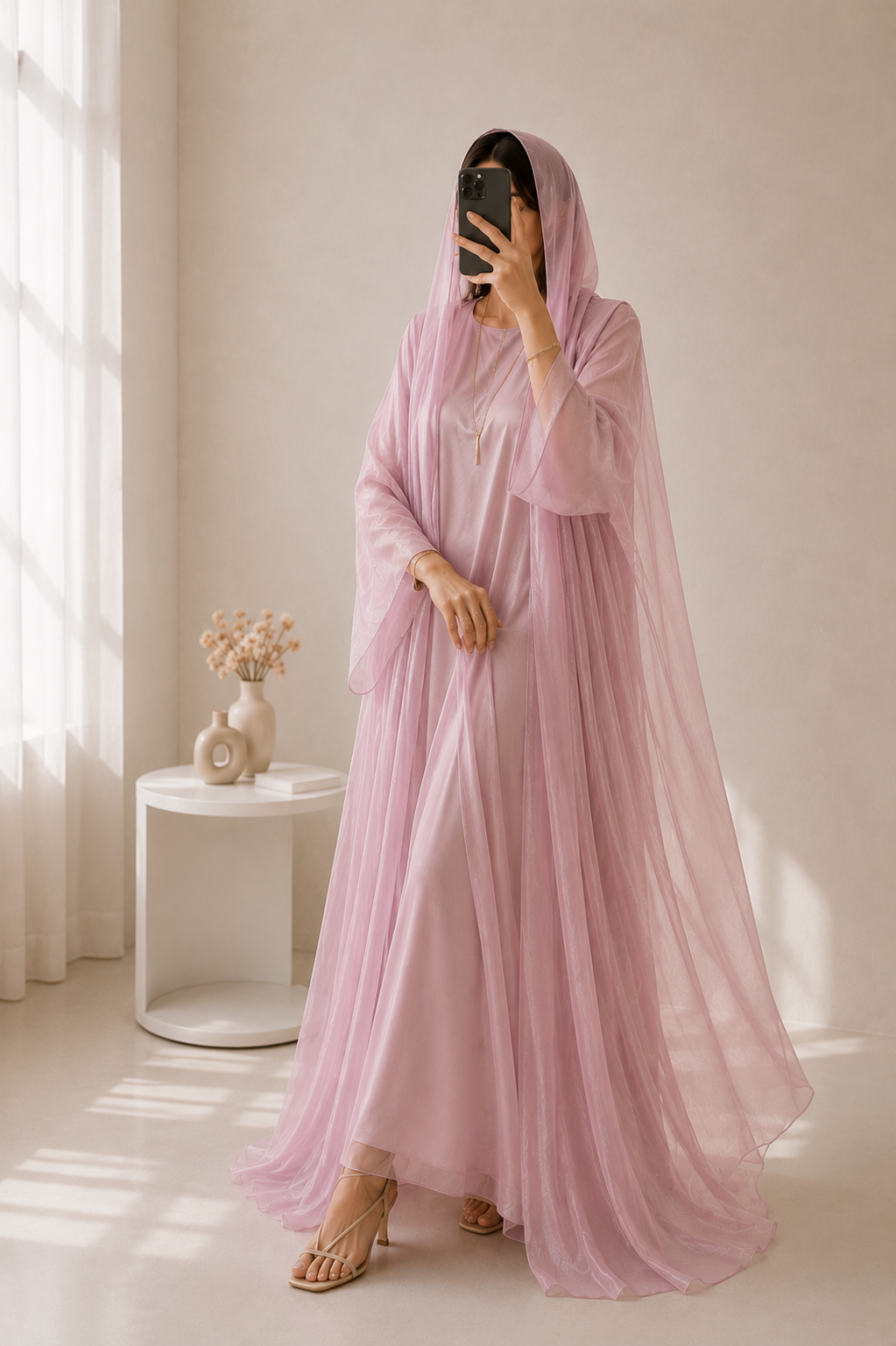 EZZAH DS ABAYA | LITE PINK