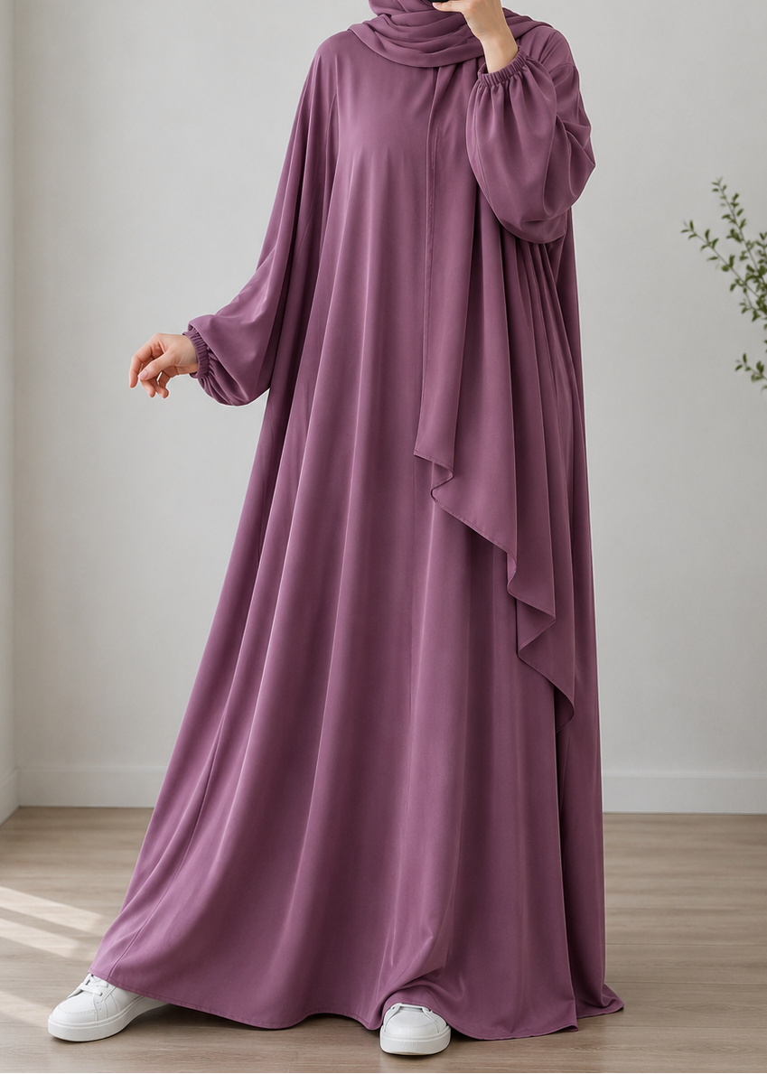 MEHREEN KAFTAN ABAYA | DUSTY PINK