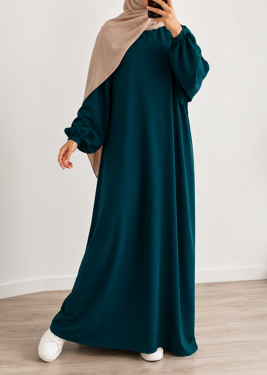 MEHREEN KAFTAN ABAYA | TEAL