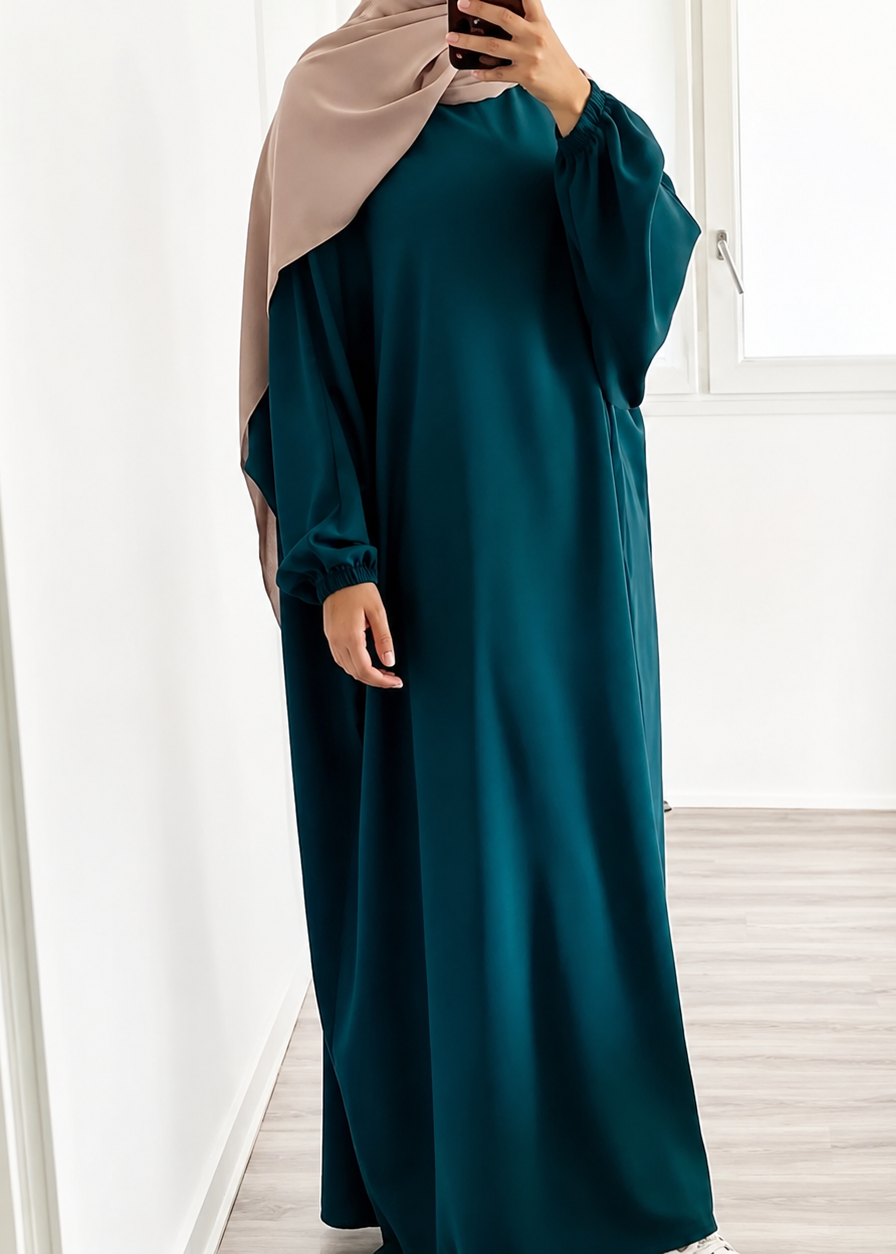 MEHREEN KAFTAN ABAYA | TEAL