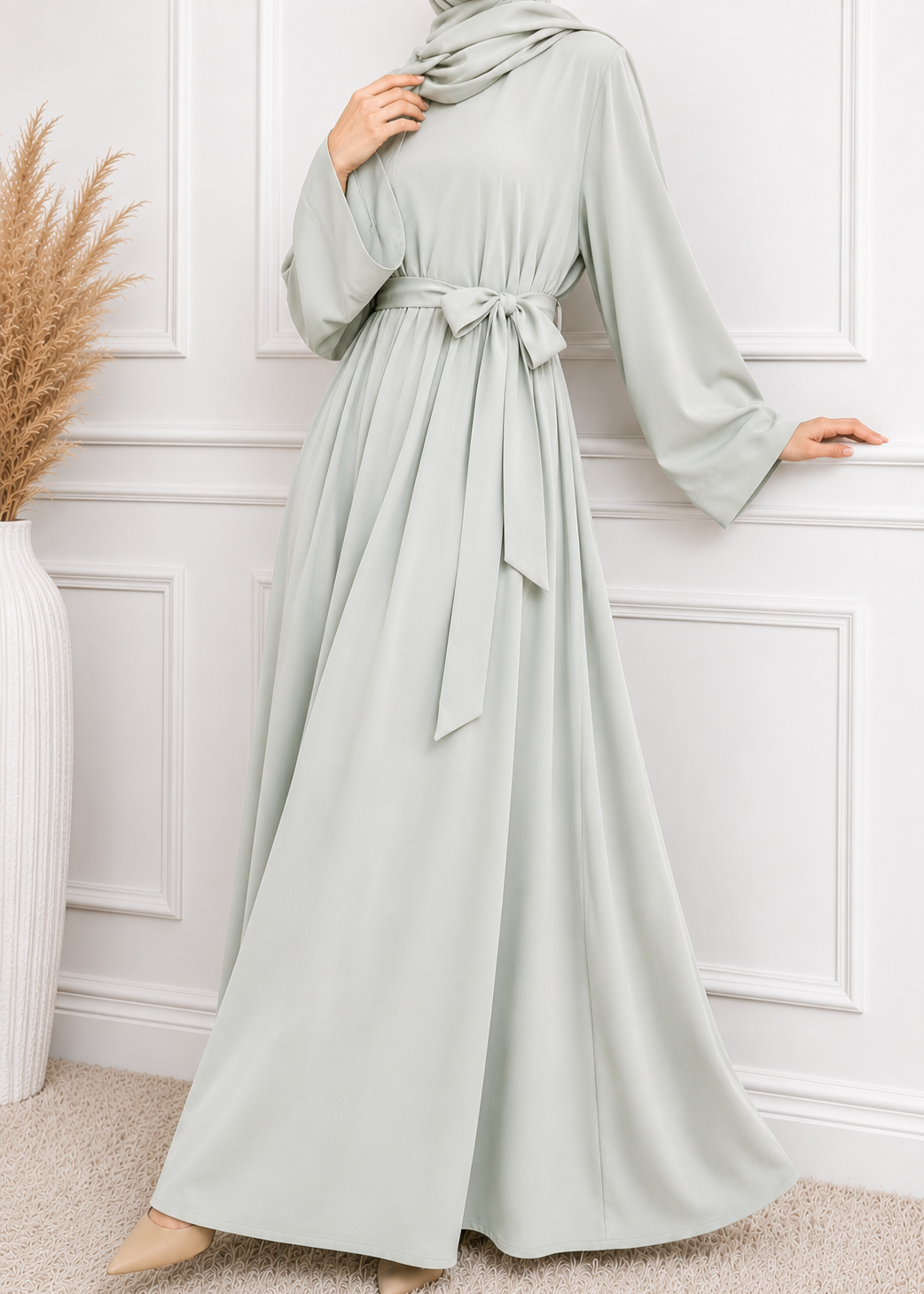 10-IN DAILYWEAR ABAYA | SAGE GREEN