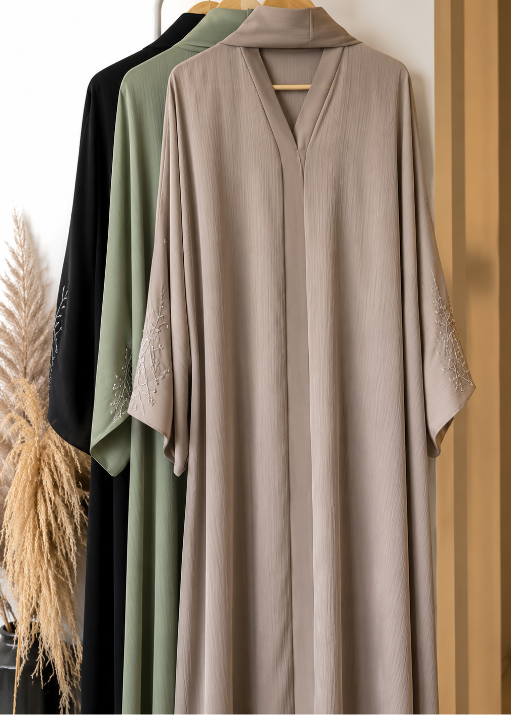 NOOH FRONT OPEN ABAYA | NUDE