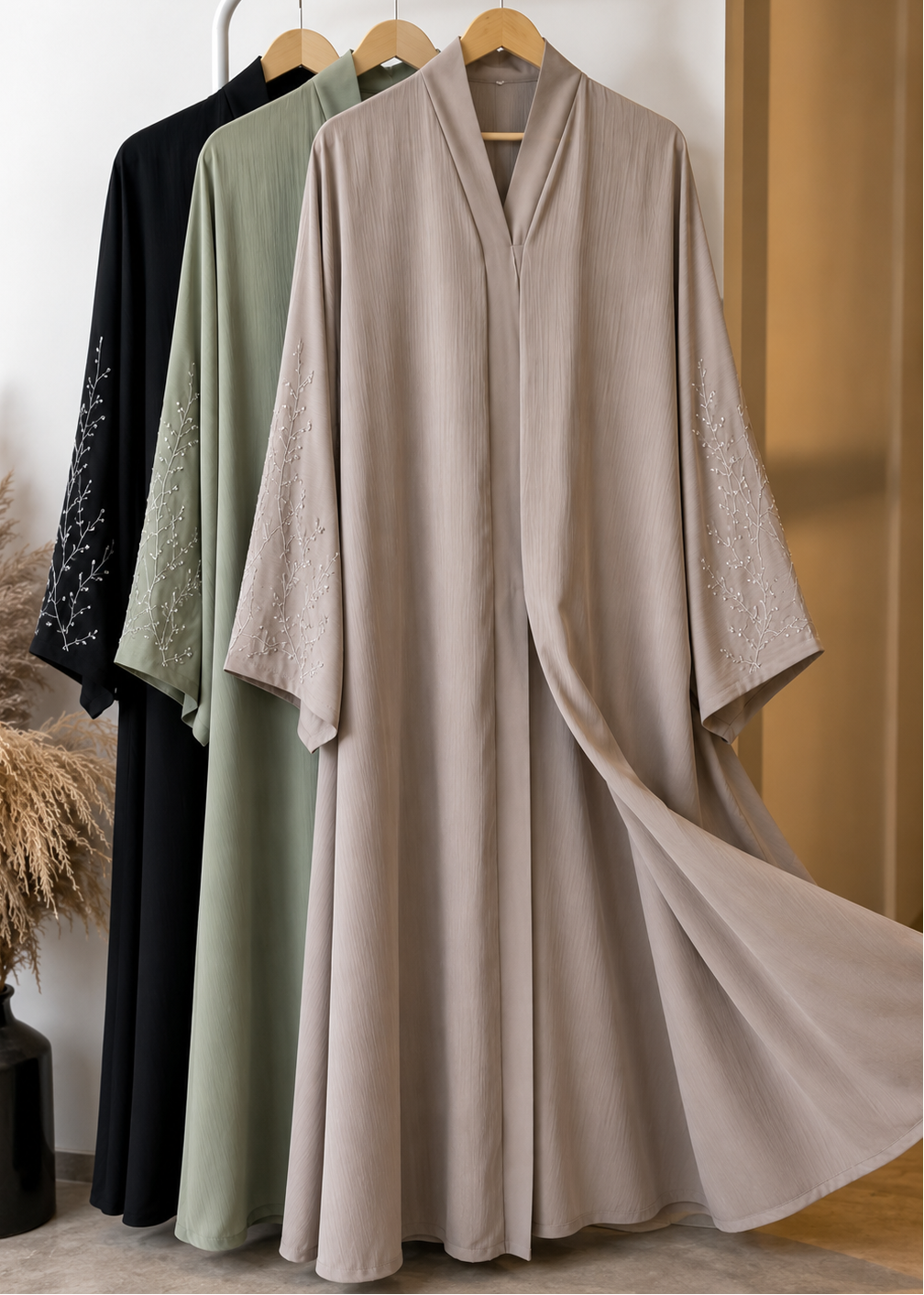 NOOH FRONT OPEN ABAYA | NUDE