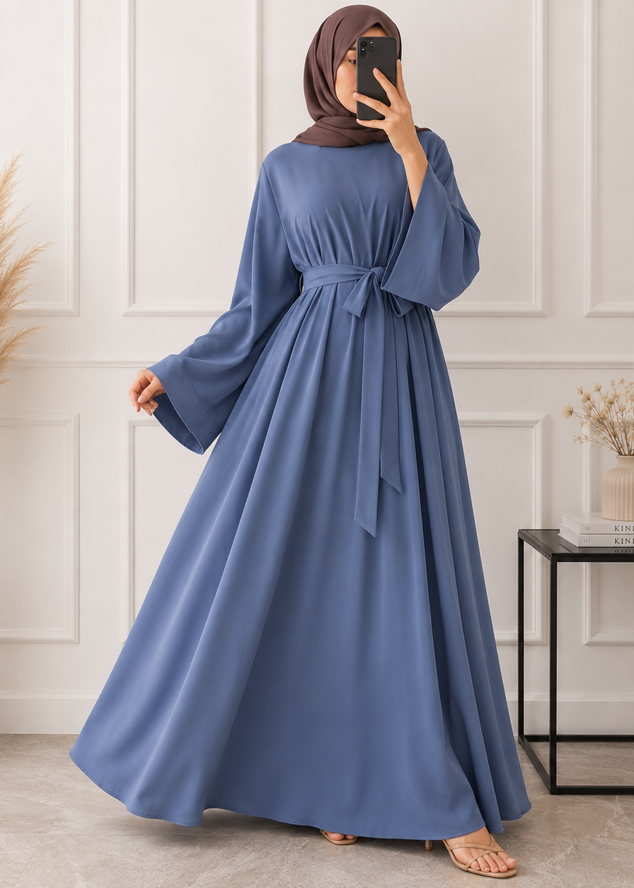 10-IN DAILYWEAR ABAYA | GRAY