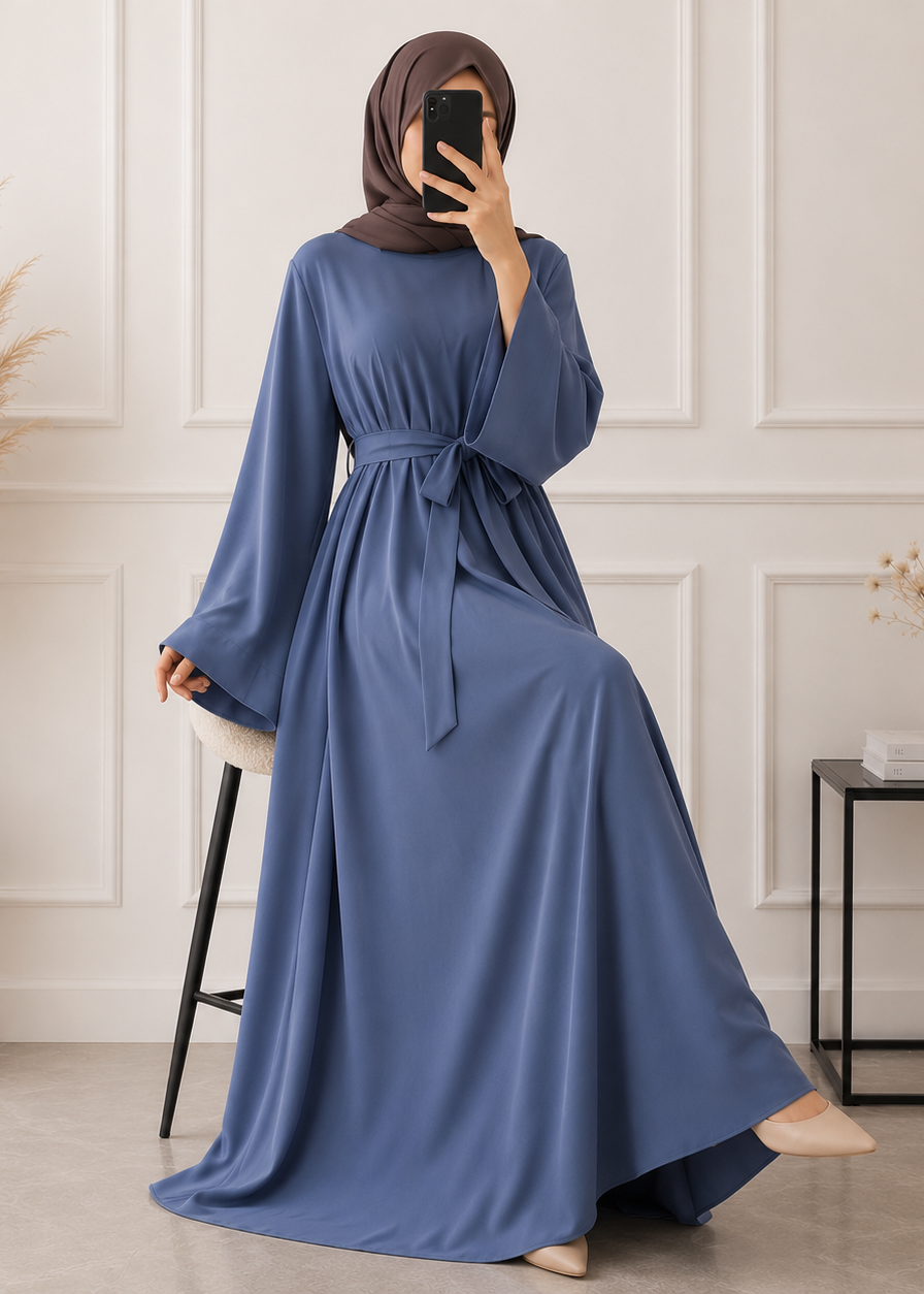 10-IN DAILYWEAR ABAYA | GRAY