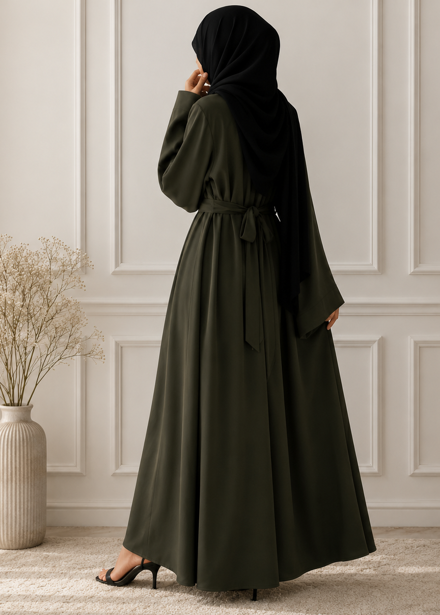 10-IN DAILYWEAR ABAYA | OLIVE