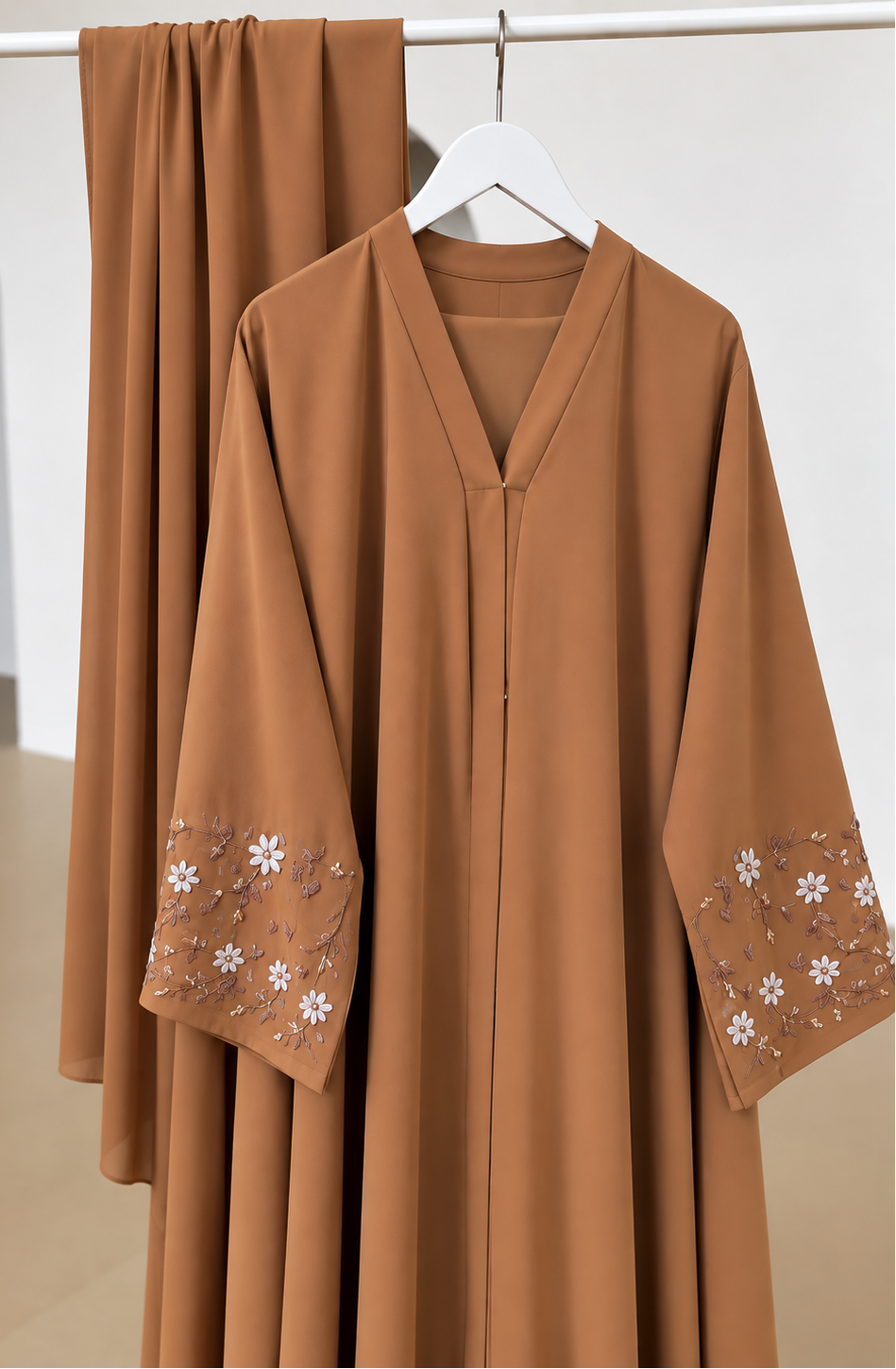 AL-KOUSAR HANDWORK ABAYA | COPPER
