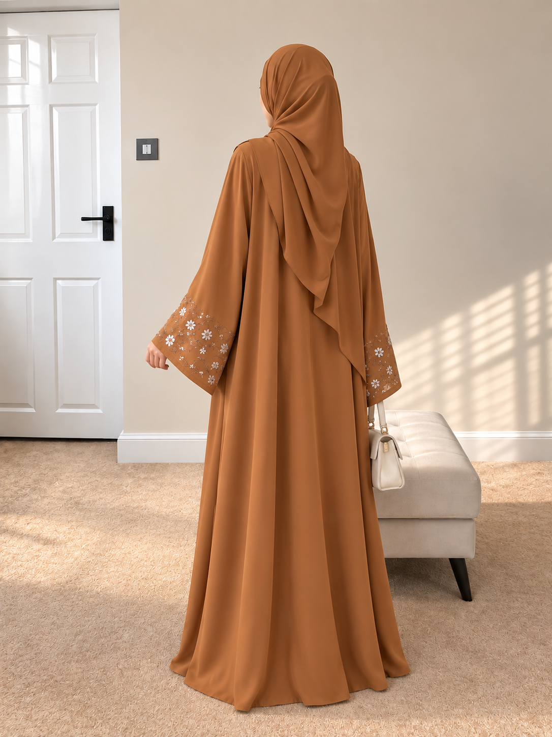 AL-KOUSAR HANDWORK ABAYA | COPPER