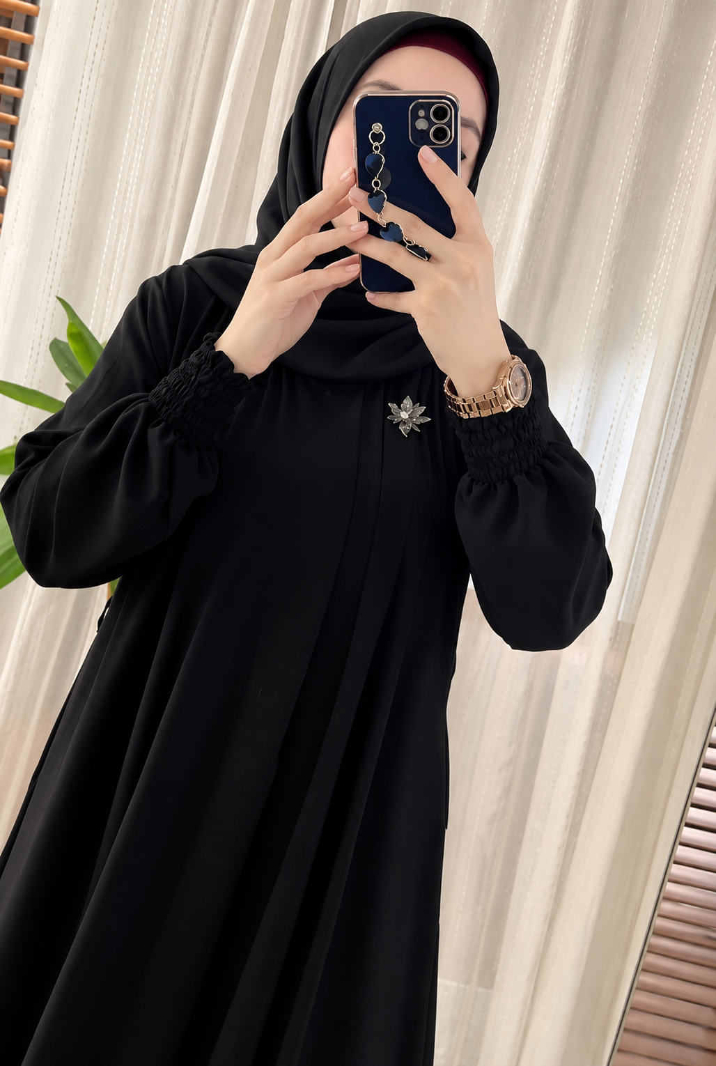 ZOYA PINTEX ABAYA | BLACK