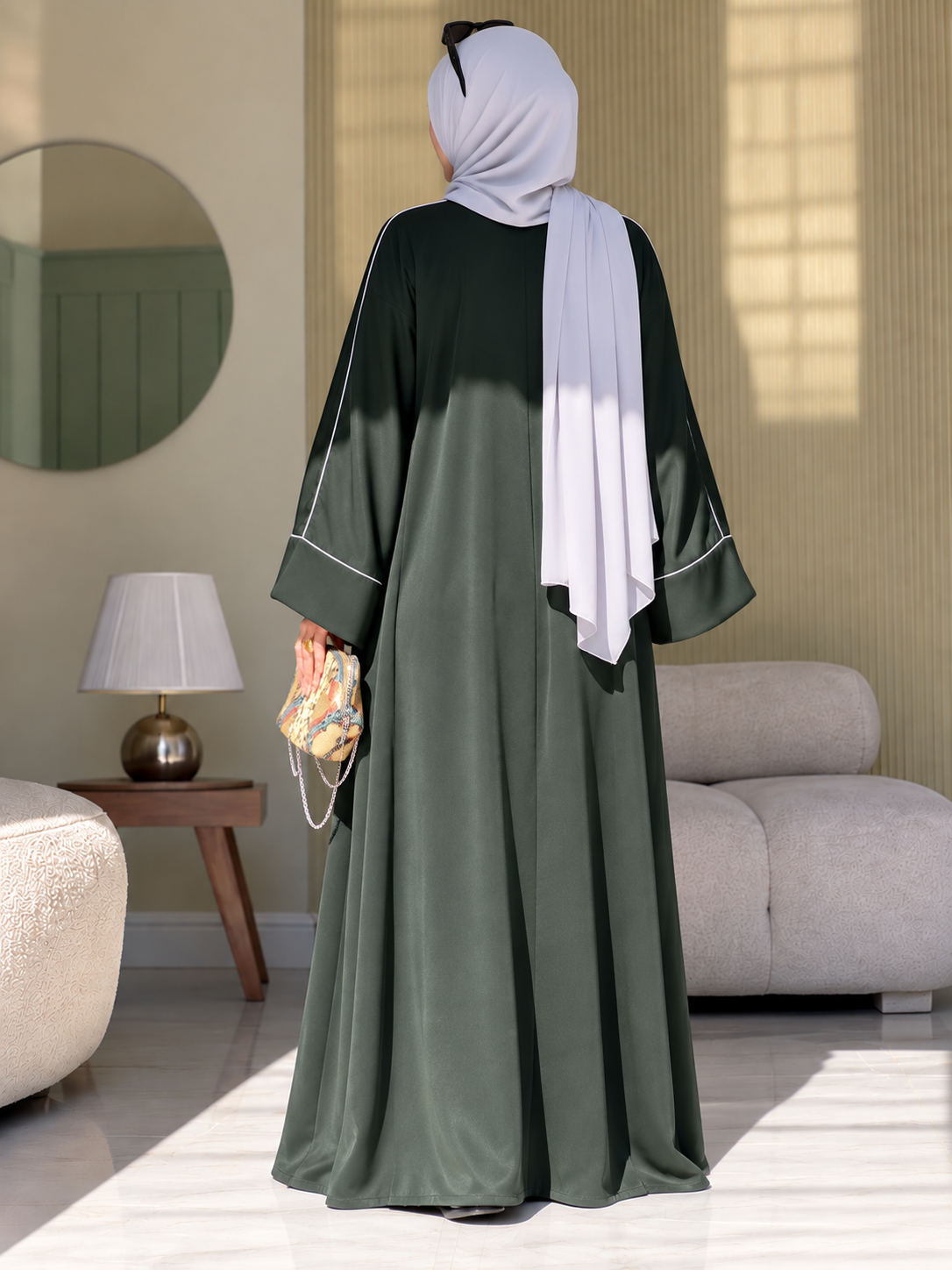 HOORAIN KOREAN ABAYA | PISTA GREEN