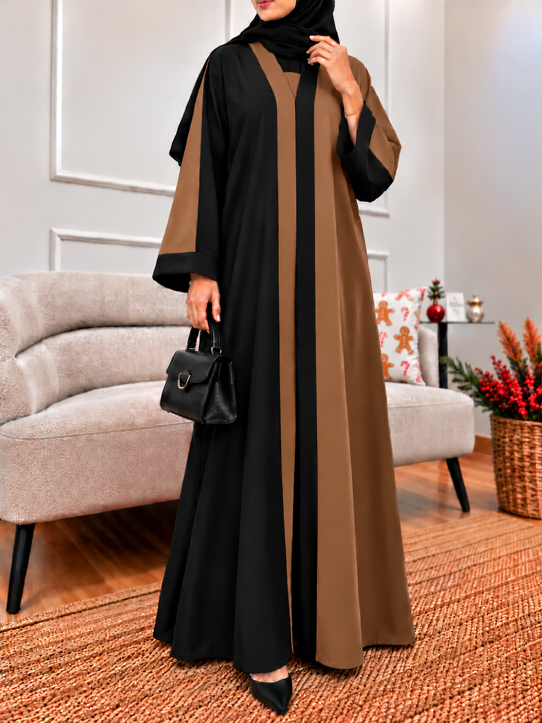REEBA FULLY CLOSED ABAYA | COLLER BROWN