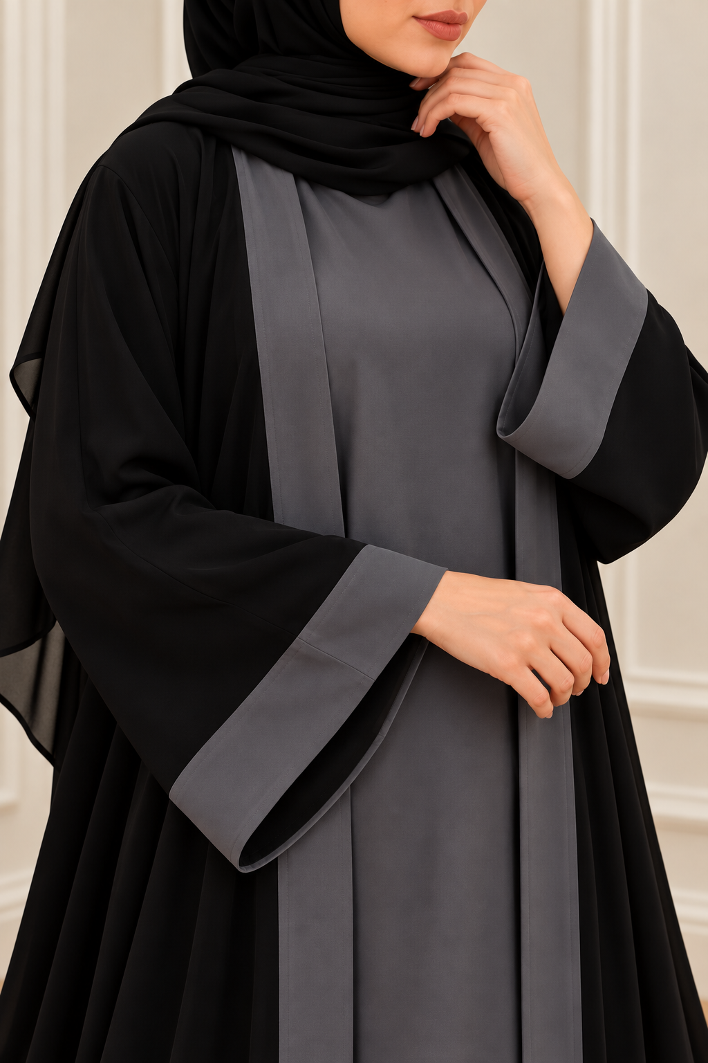 SHRUGS ABAYA - GRAY