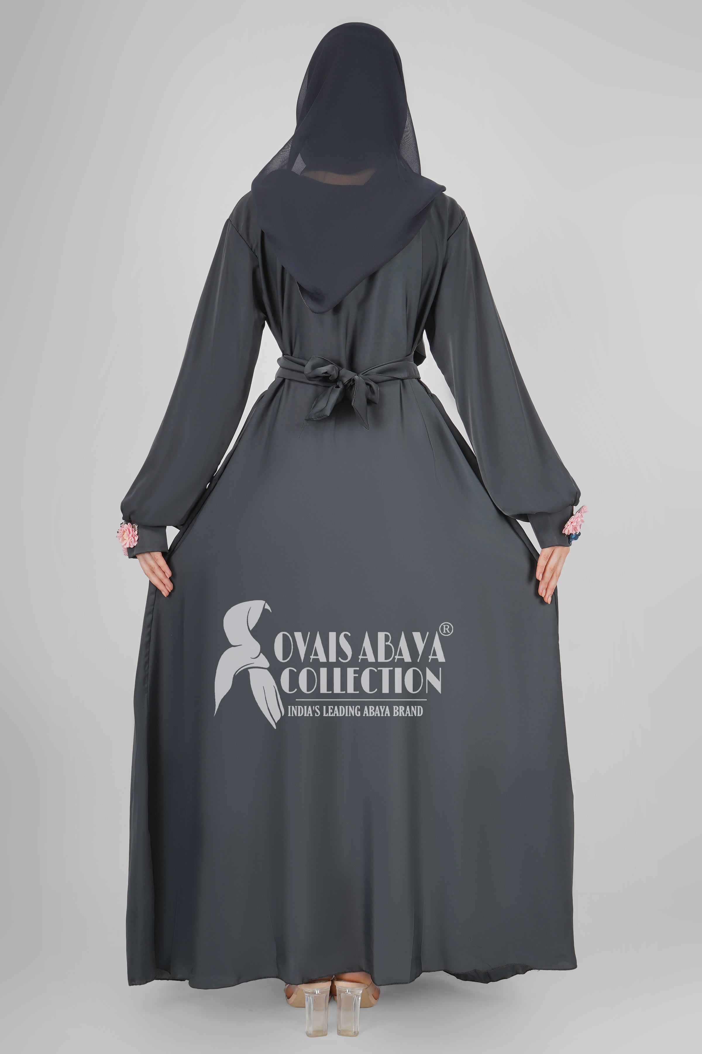 ALAYA CLASSIC BROACH ABAYA | GRAY