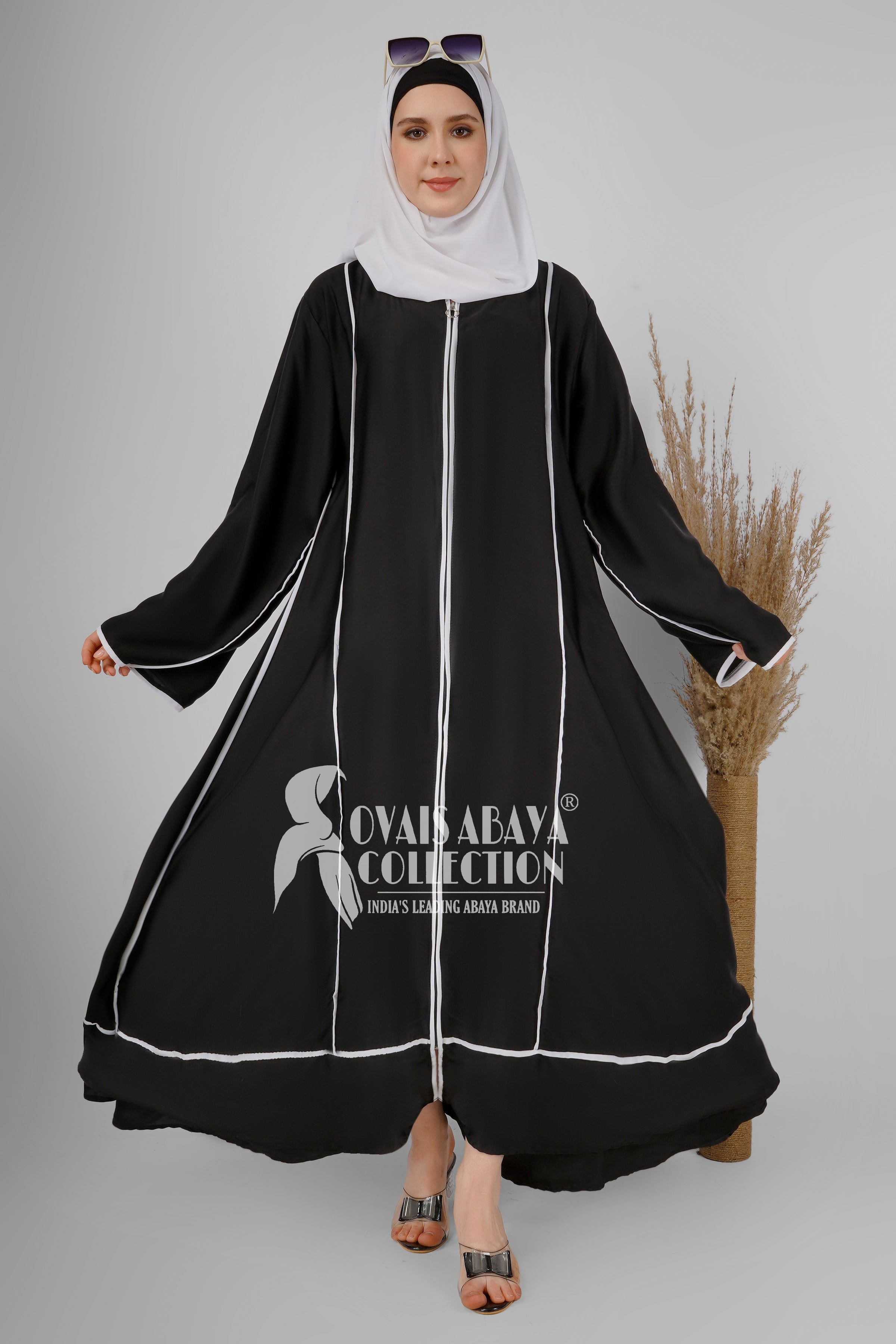 SHEENA MODIFIED ZIPPER ABAYA | B2W