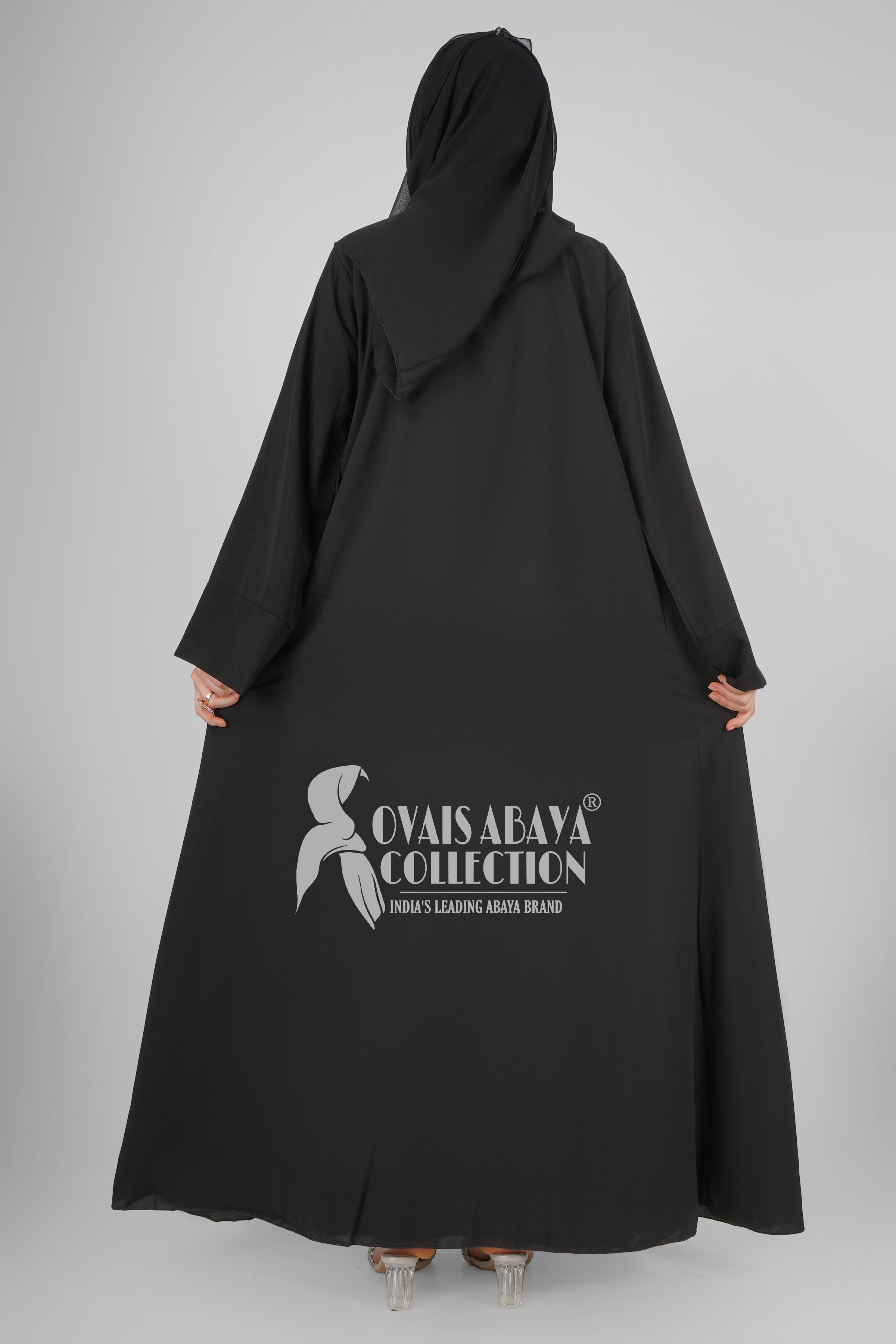 ANAM DOUBLE SHRUG ABAYA | BLACK