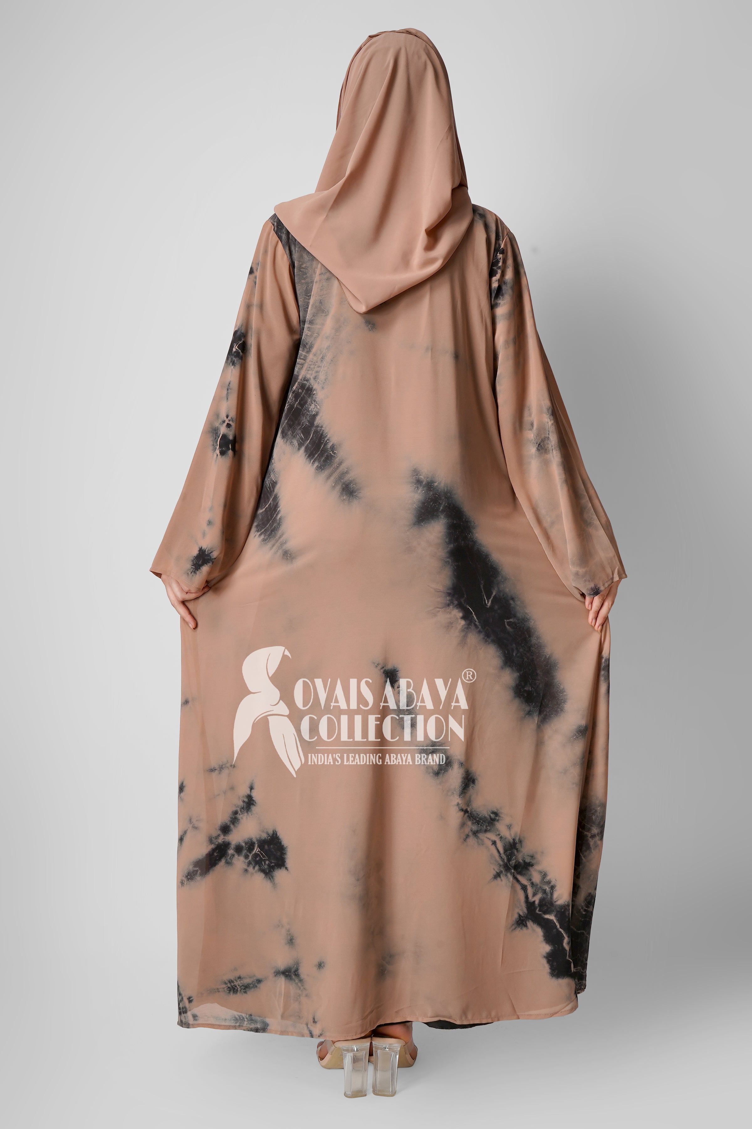 TAI DIE DOUBLE SHRUG ABAYA | LITE BROWN