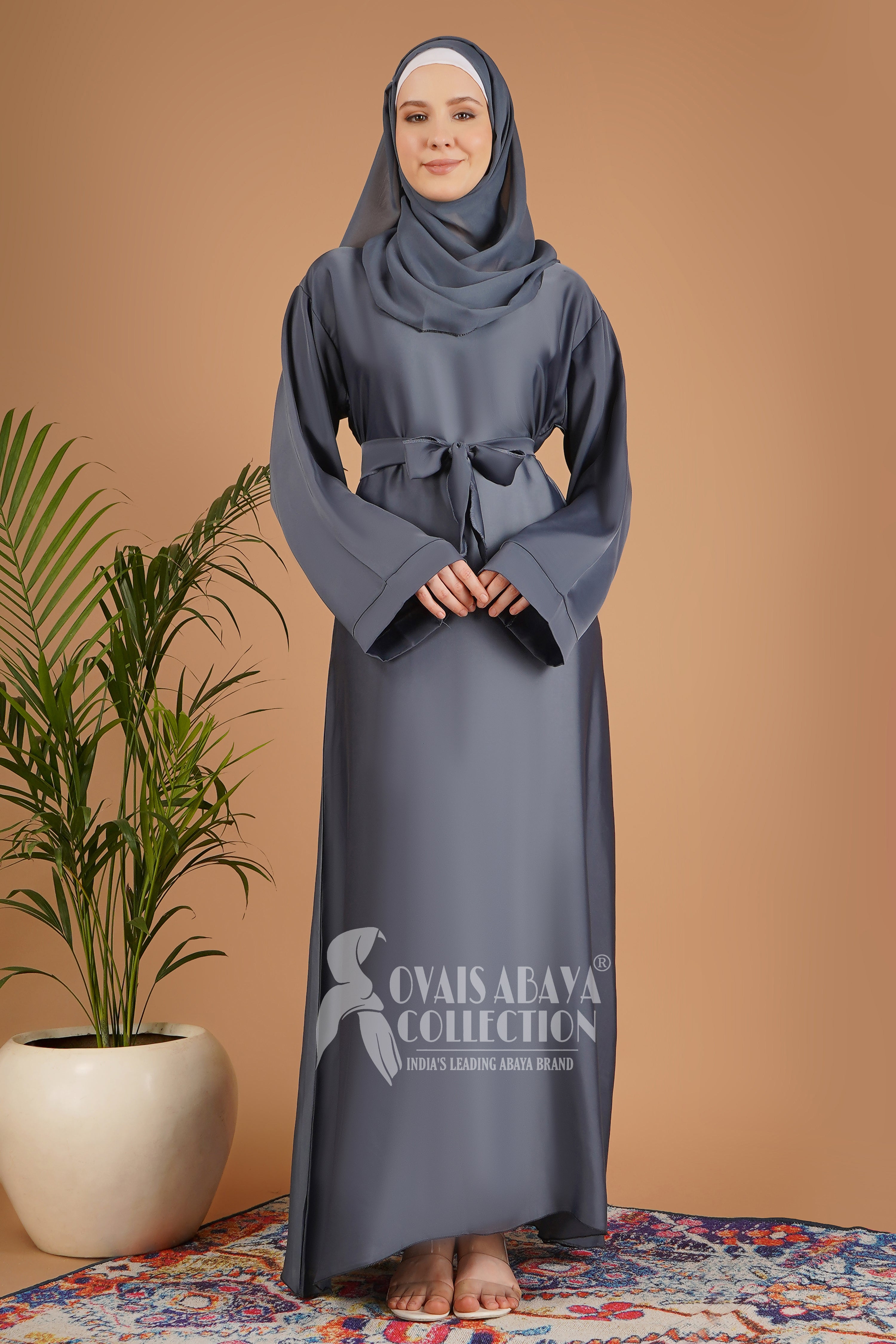 10-IN DAILY WEAR ABAYA | LITE GRAY