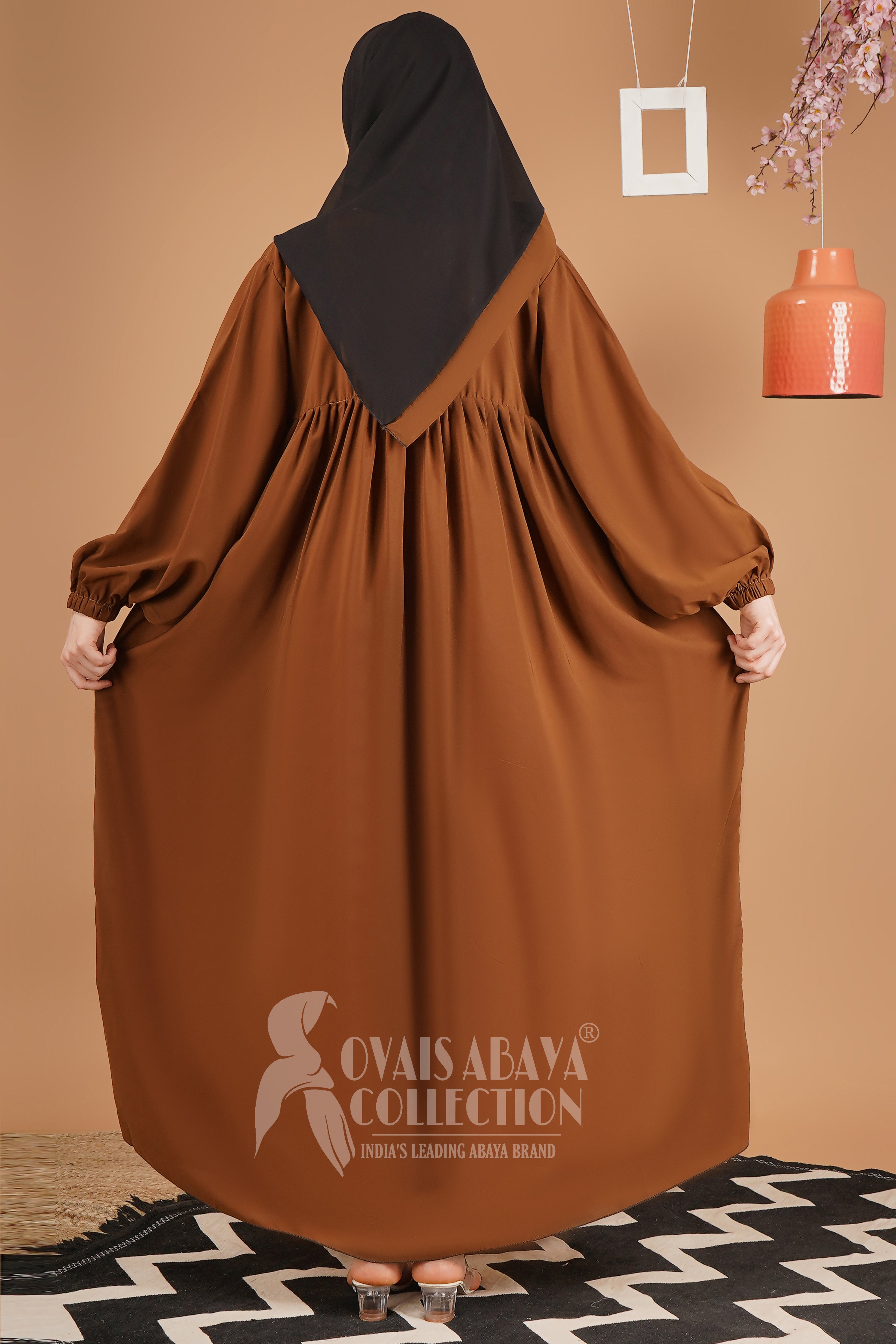 MARYAM BALLOON SLEEVE ABAYA | COPPER