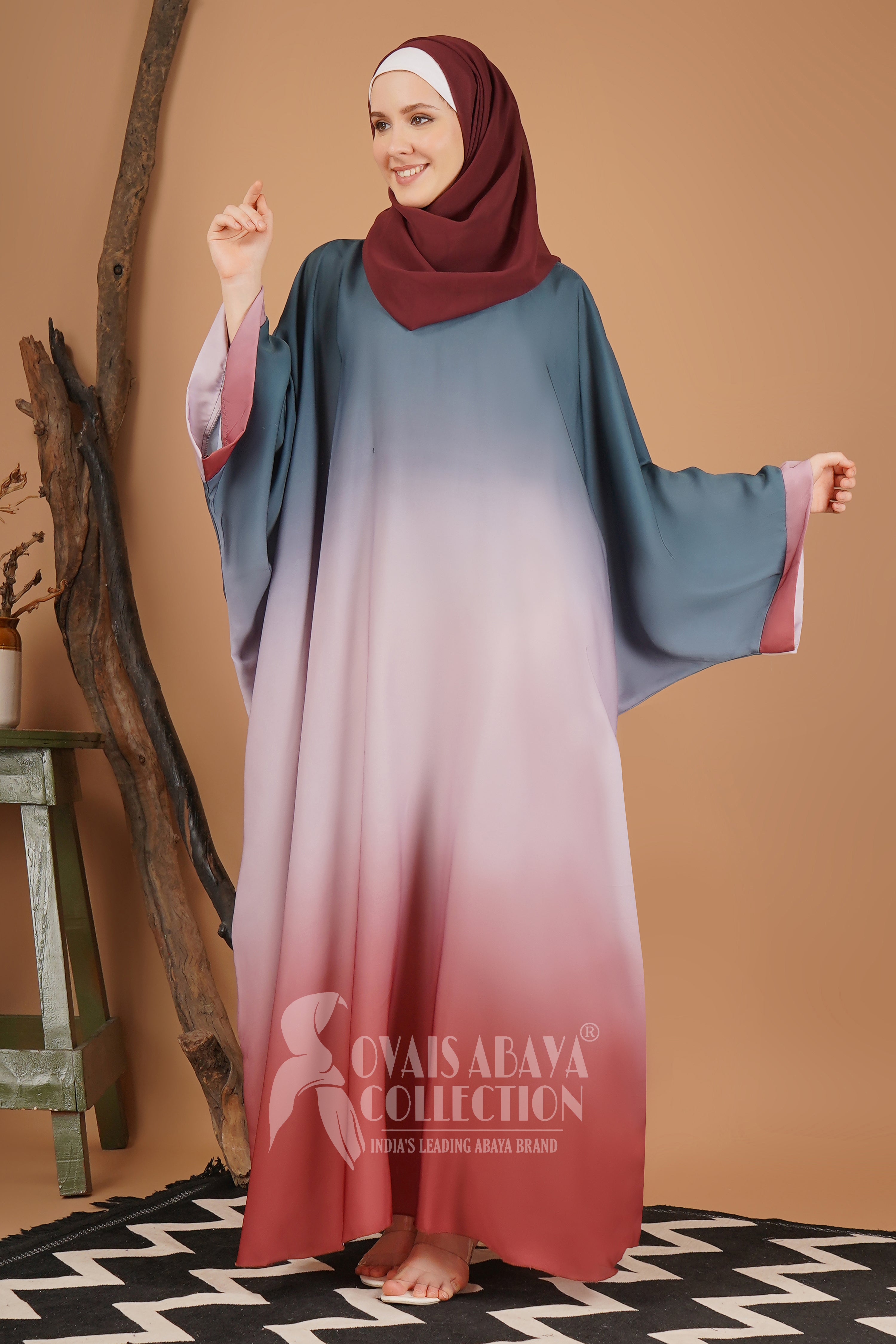 AIZA SHADED KAFTAN ABAYA | SHADE-04