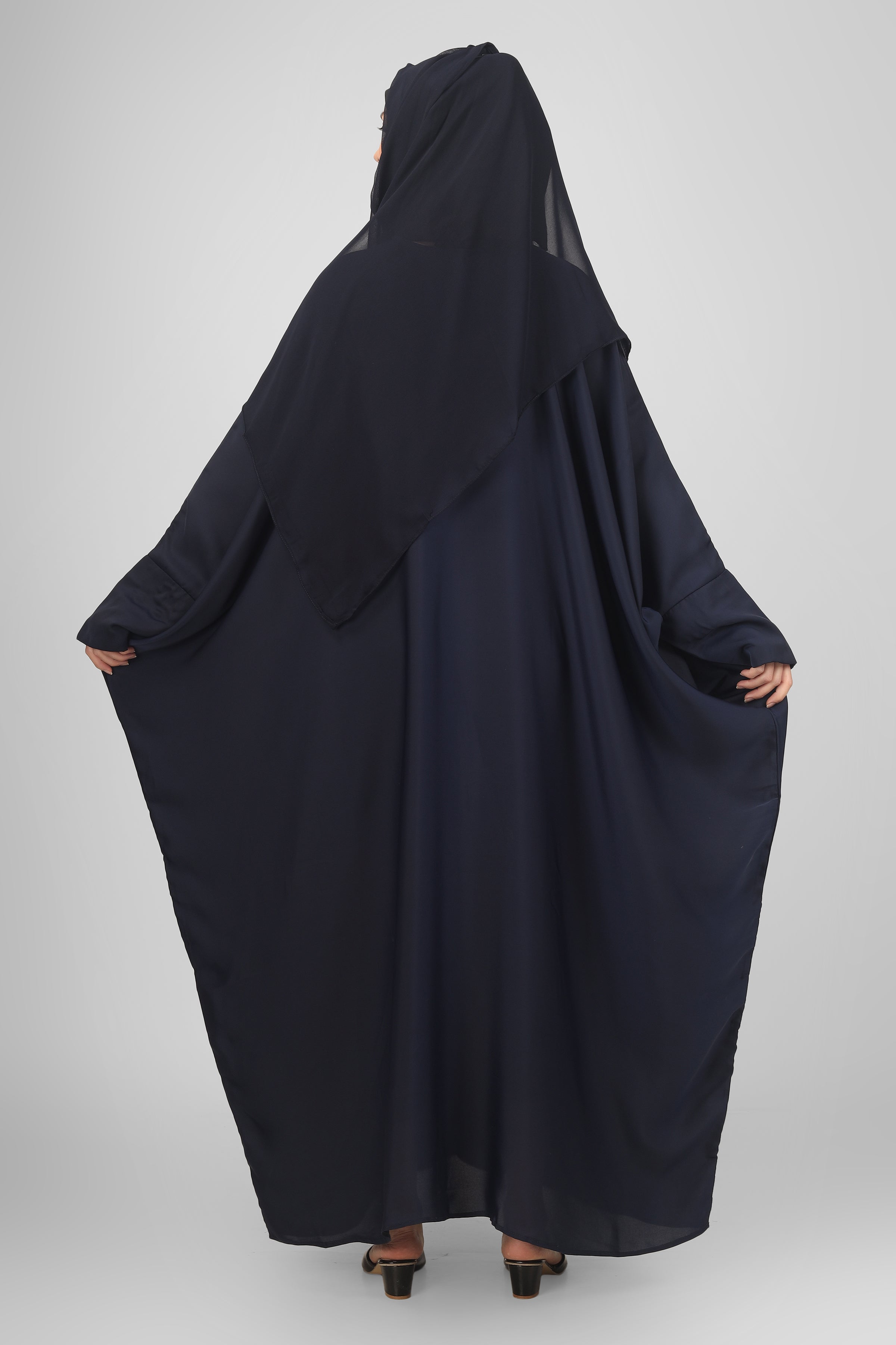 870 FITTING SLEEVE ABAYA | NAVY BLUE