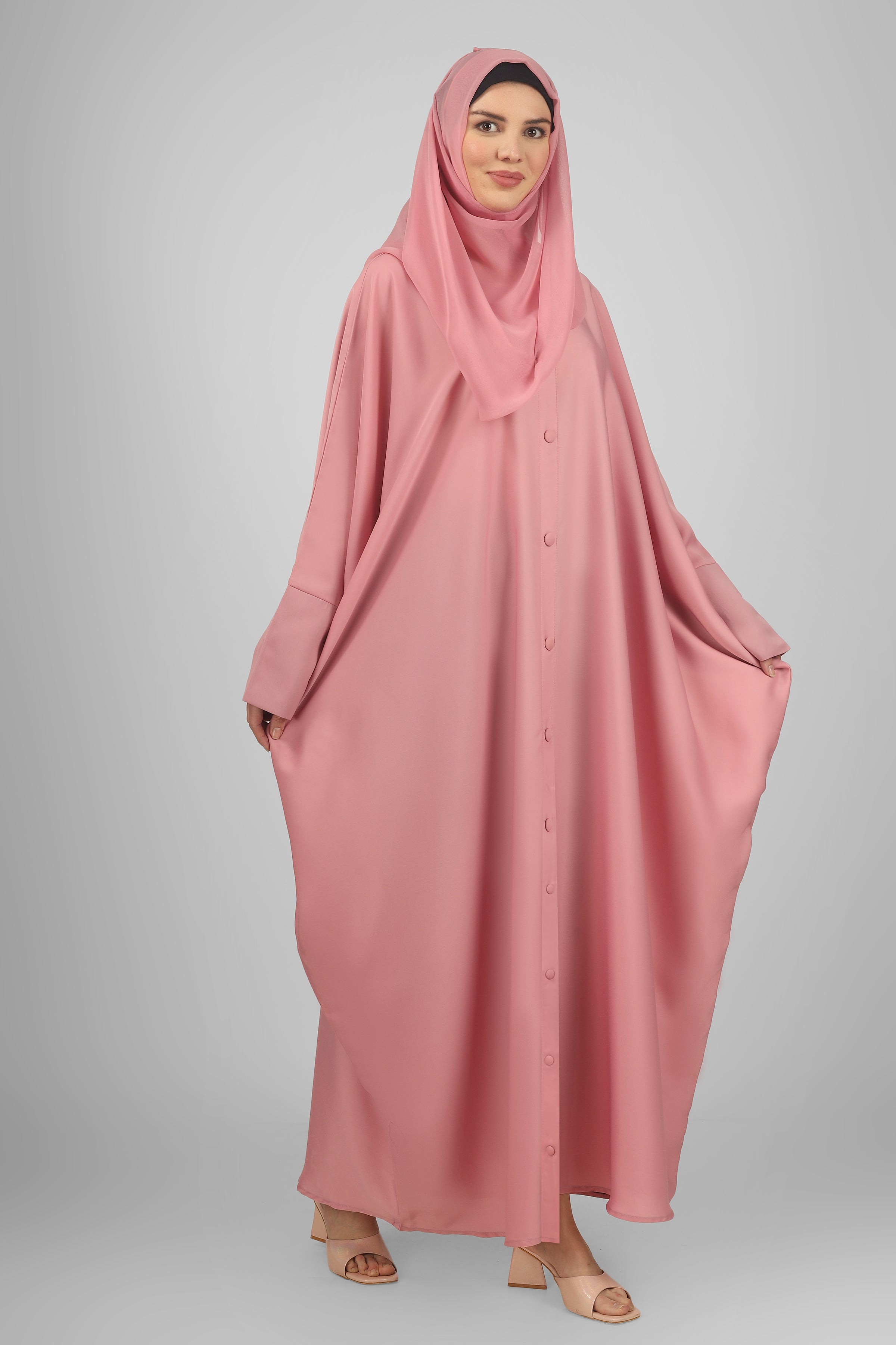 870 FITTING SLEEVE ABAYA | PINK