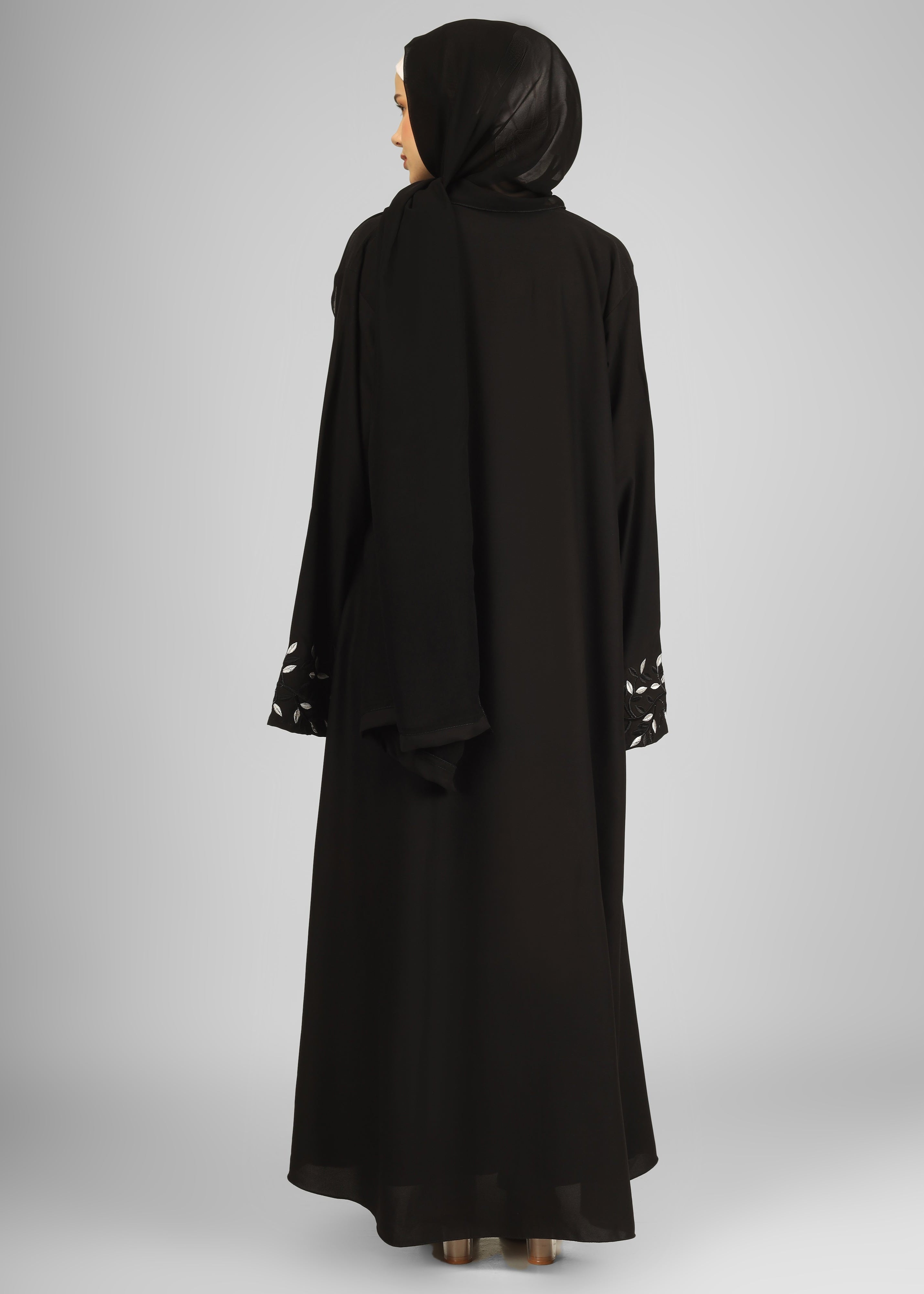 ERAH DOUBLE SHRUG ABAYA | BLACK