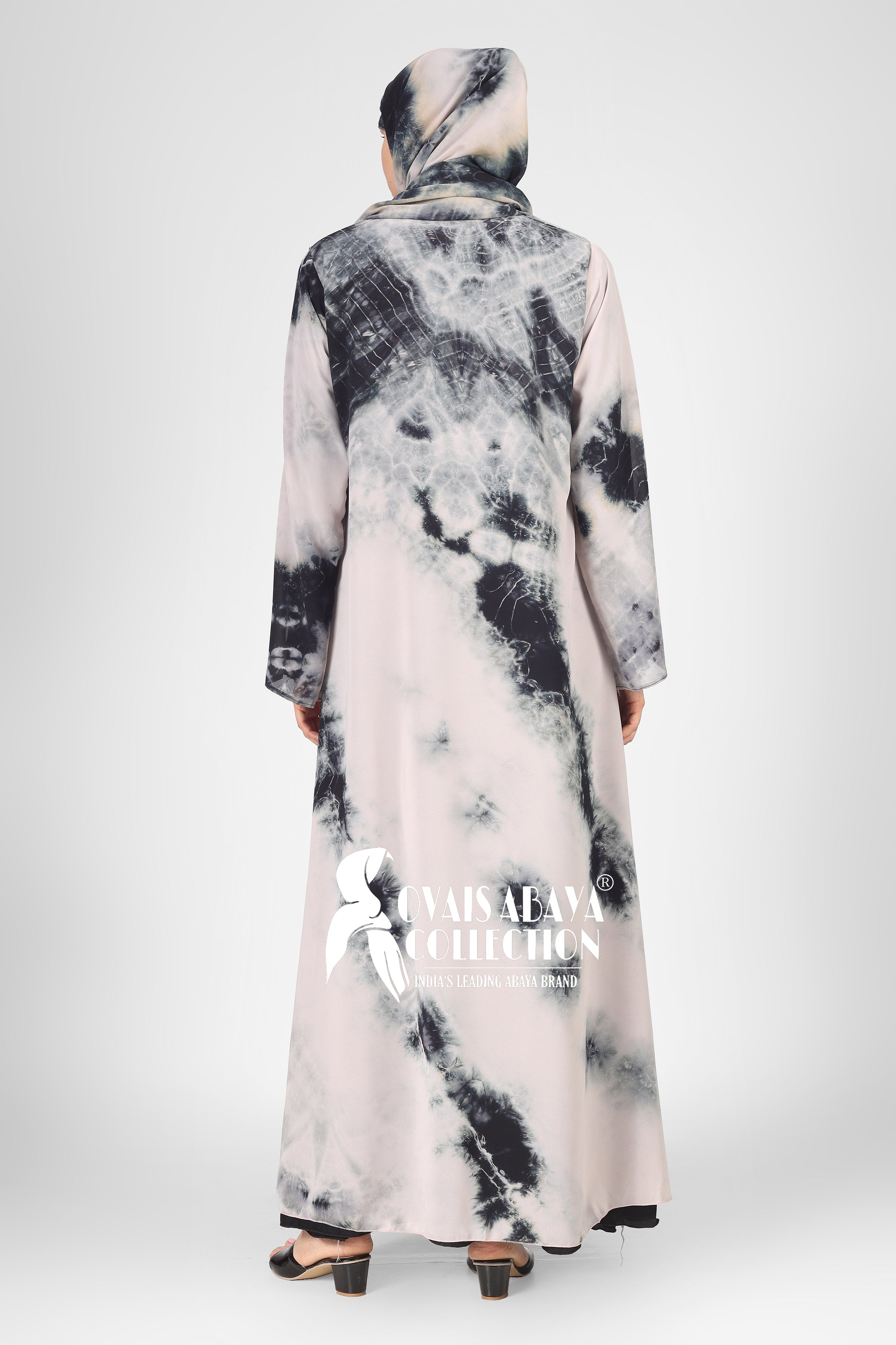 TAI DIE DOUBLE SHRUG ABAYA | PEACH