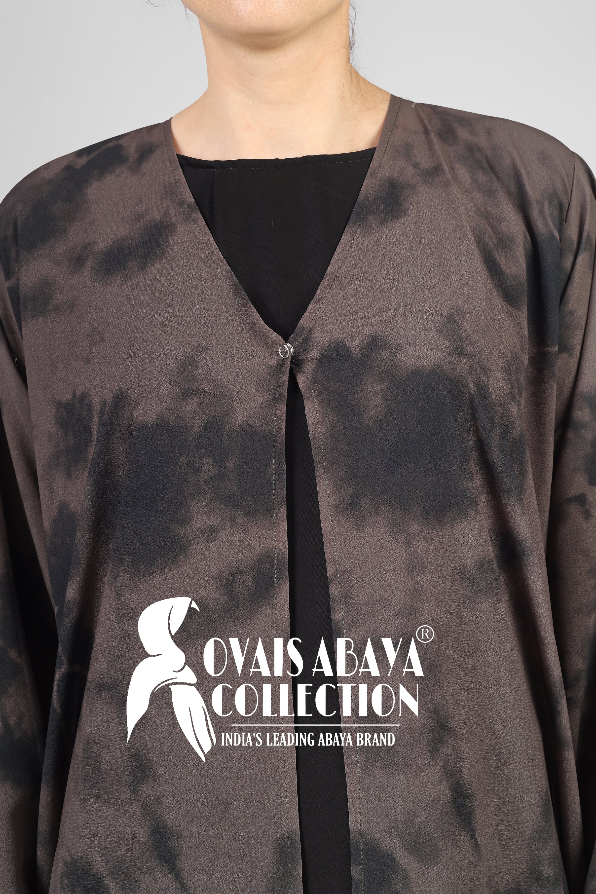 TAI DIE DOUBLE SHRUG ABAYA | BROWN