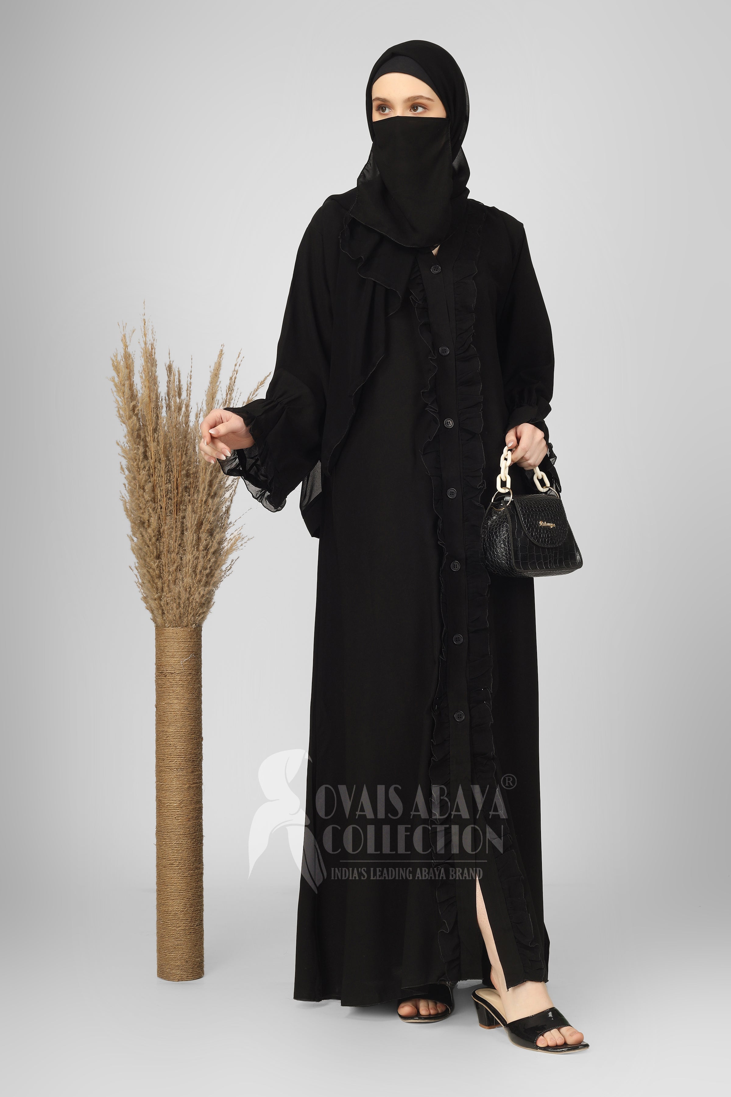 FRILL PATTI ABAYA ( 3456 FOFB )
