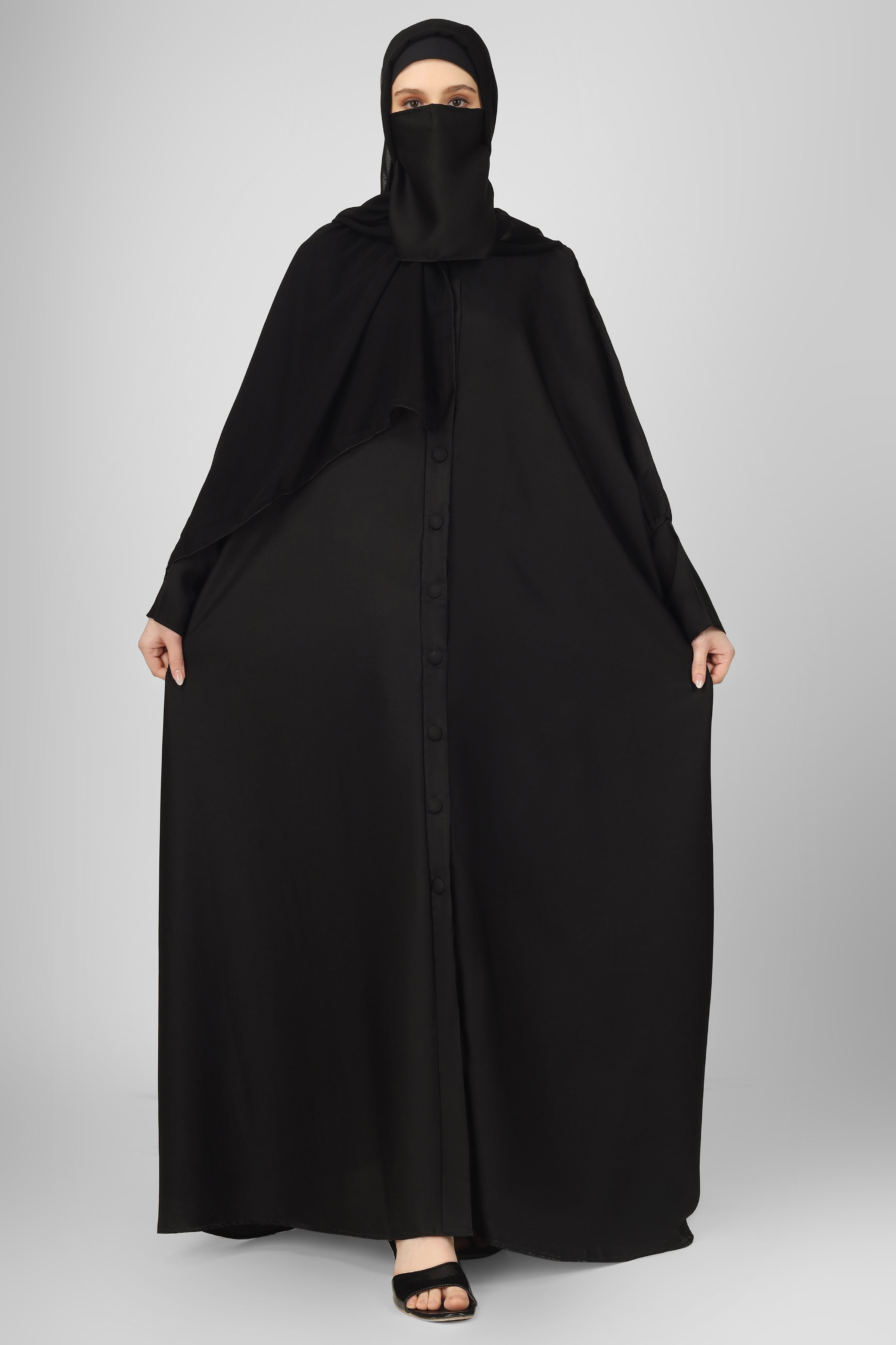 870 FITTING SLEEVE ABAYA | BLACK