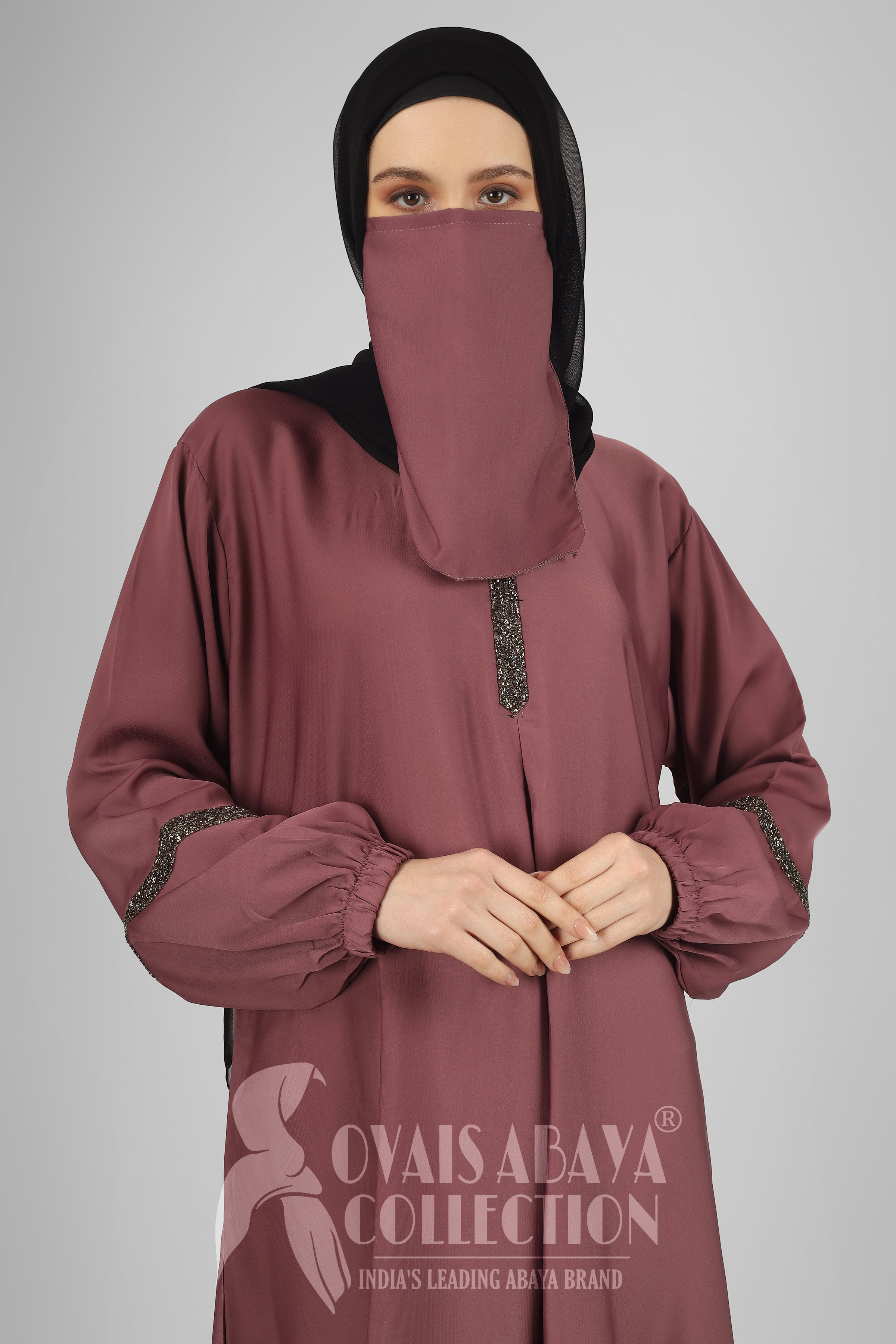 6001 - AASH BASIC ABAYA | DIFFERENT PINK