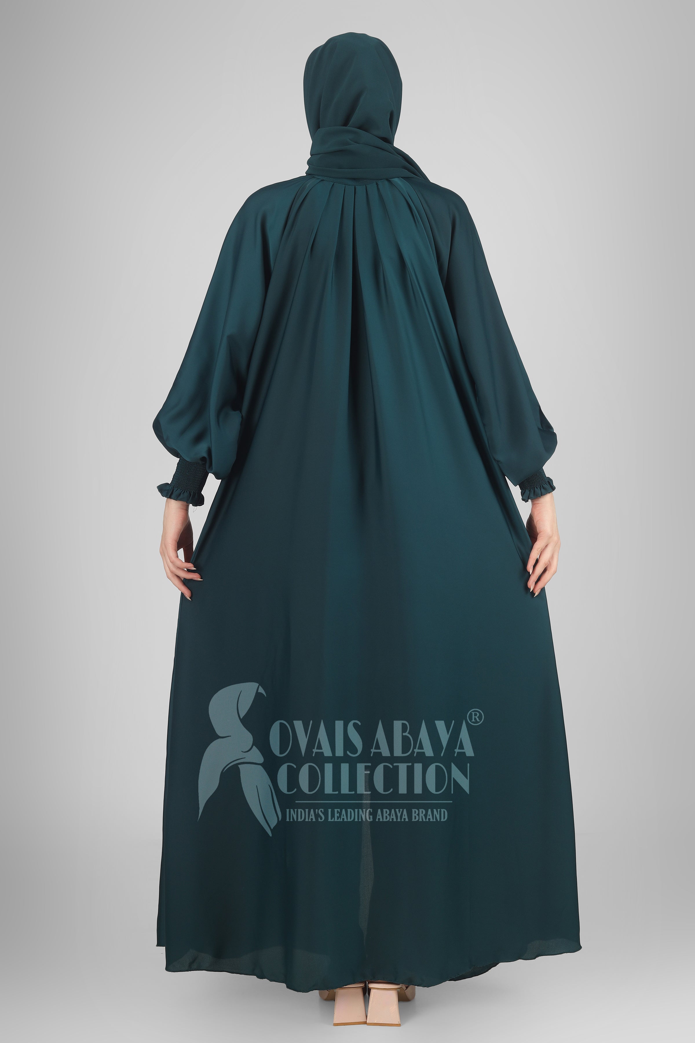 SARA ZIPPER ABAYA | TEAL