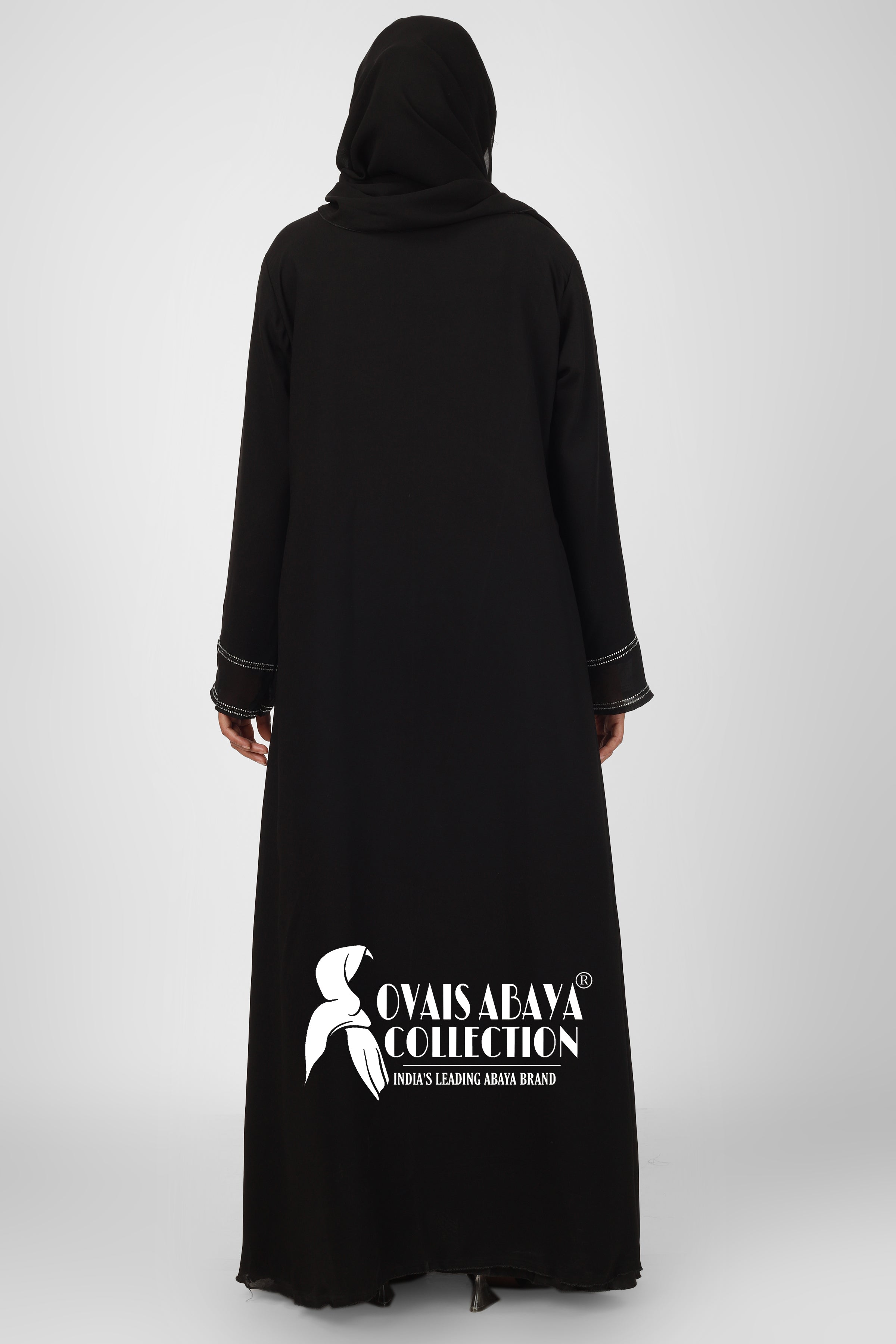 SHEHNAZ DOUBLE SHRUG ABAYA | BRIDLE BLACK