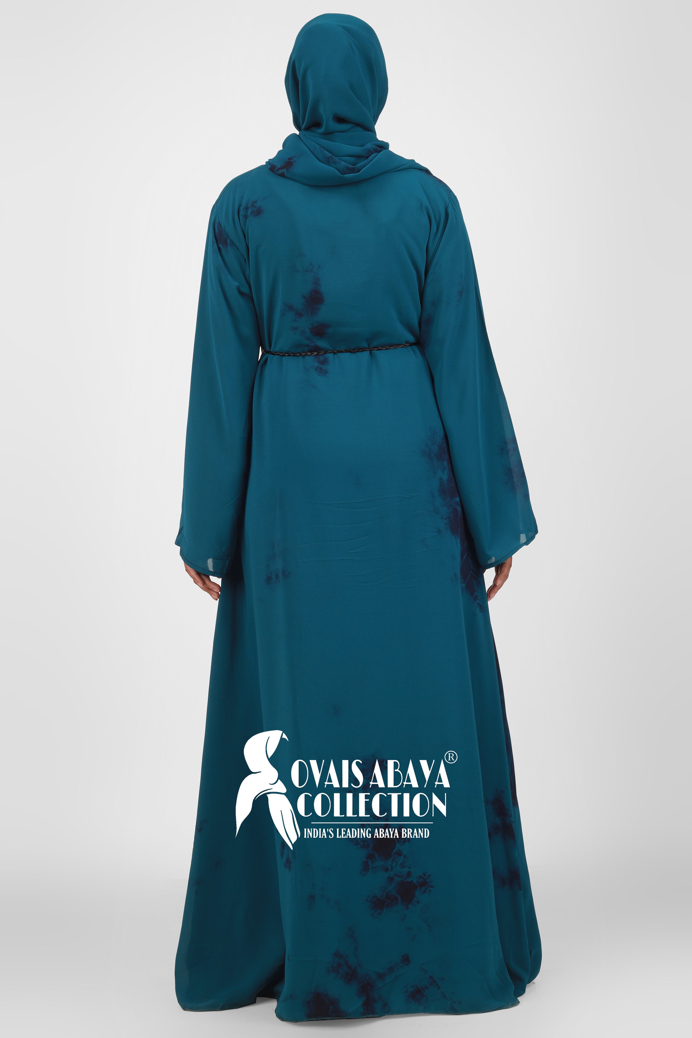TAI DIE DOUBLE SHRUG ABAYA | TEAL