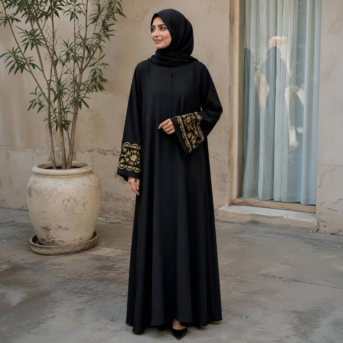 ROOHA EMBROIDERY ABAYA | S-10