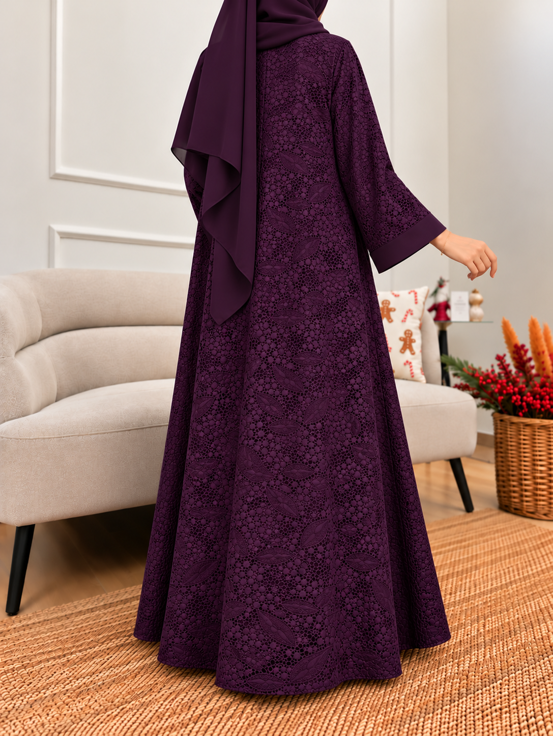 AEMAL DS NET ABAYA | WINE