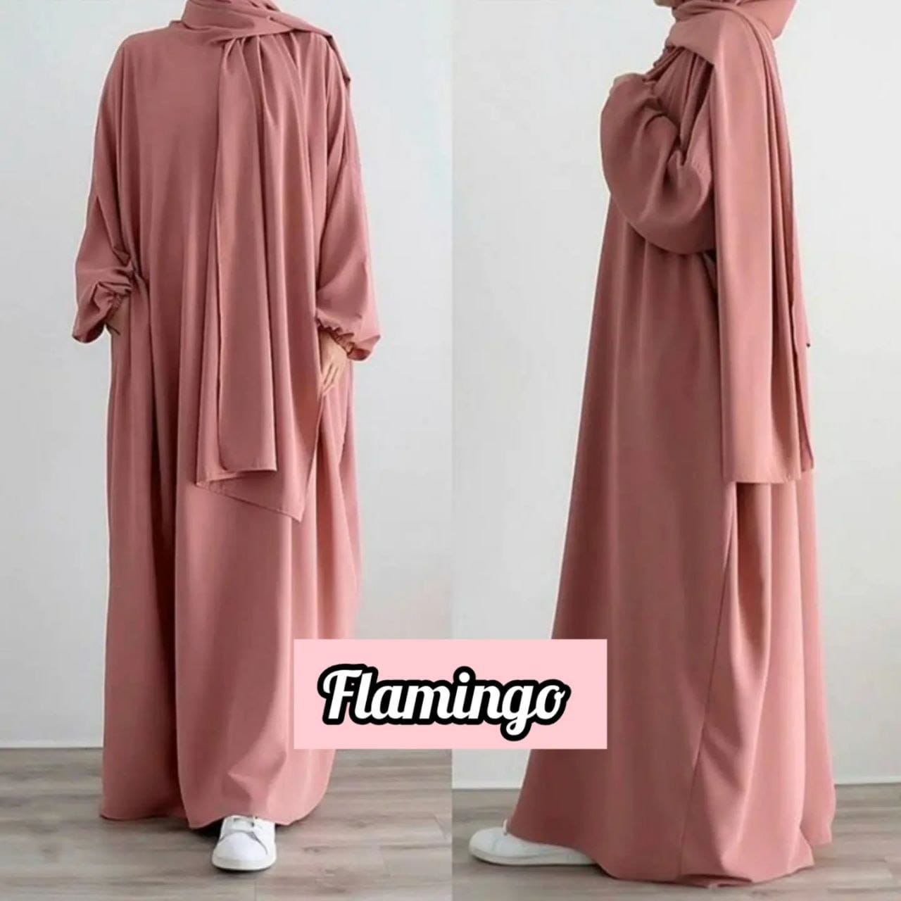 MEHREEN KAFTAN ABAYA | FLAMINGO