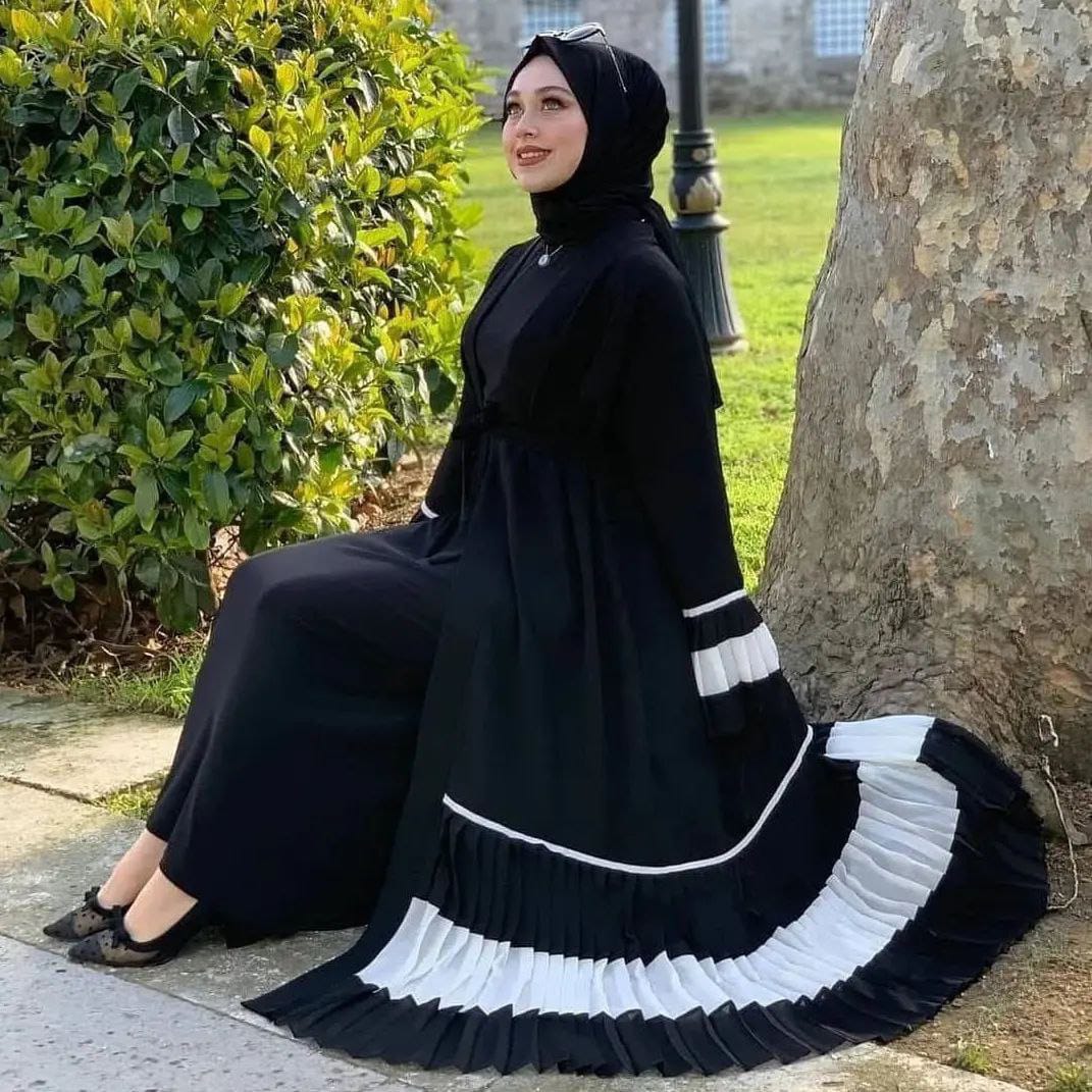 Double abaya hot sale