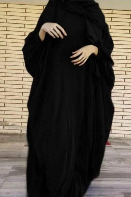870 FITTING SLEEVE ABAYA | BLACK