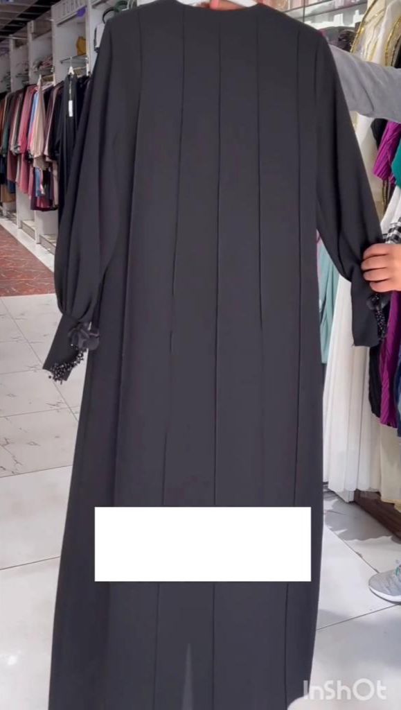 ZOHA PINTEX ZIPPER ABAYA | BLACK
