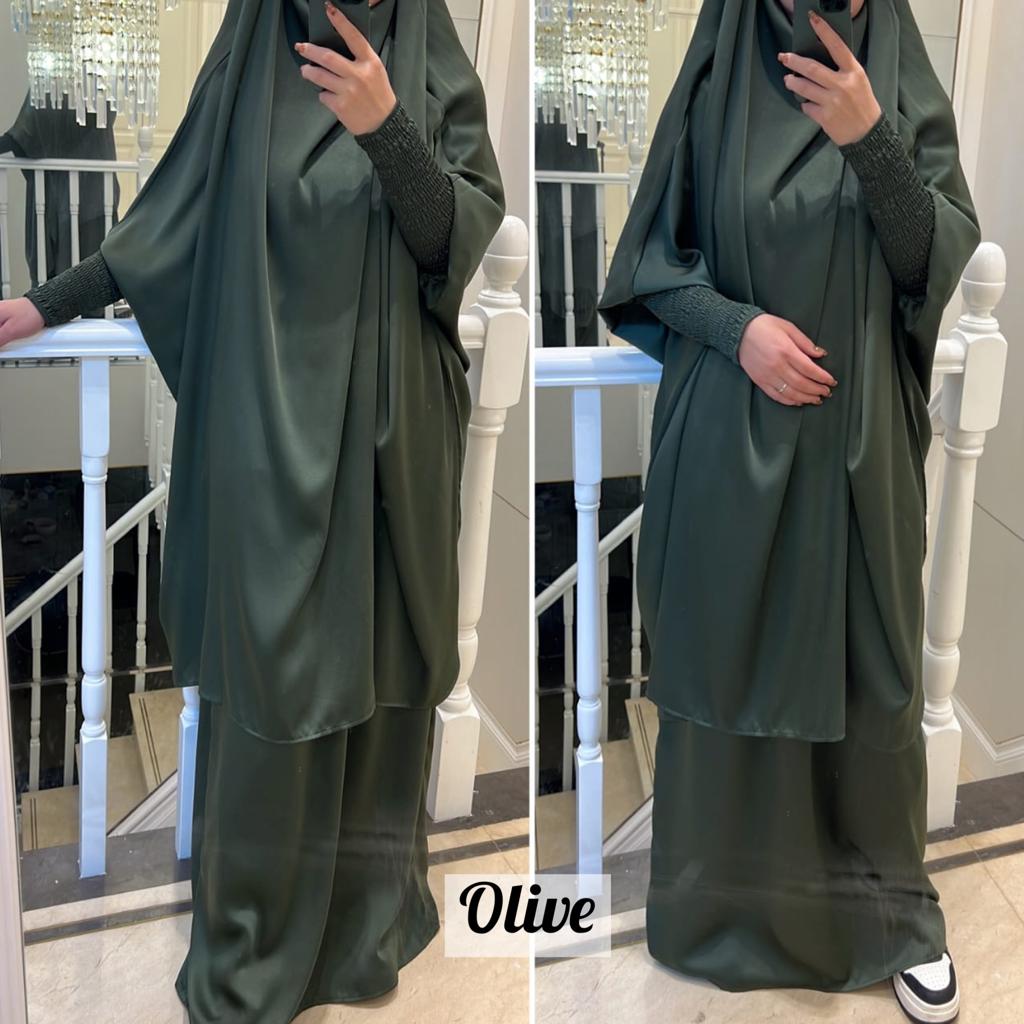 2 piece Jilbab | OLIVE