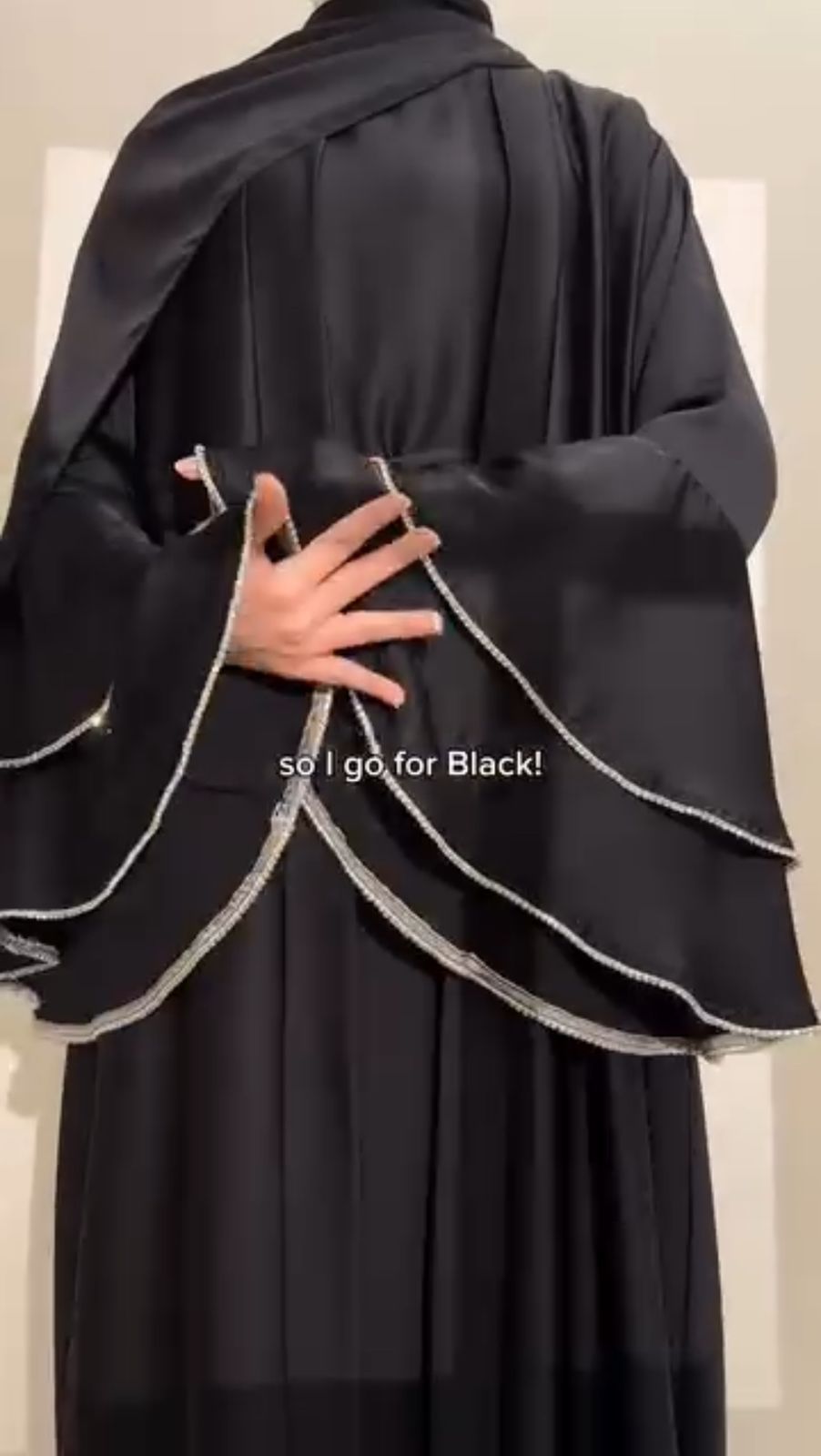 AL-NUHA DOUBLE SHRUG ABAYA | BLACK