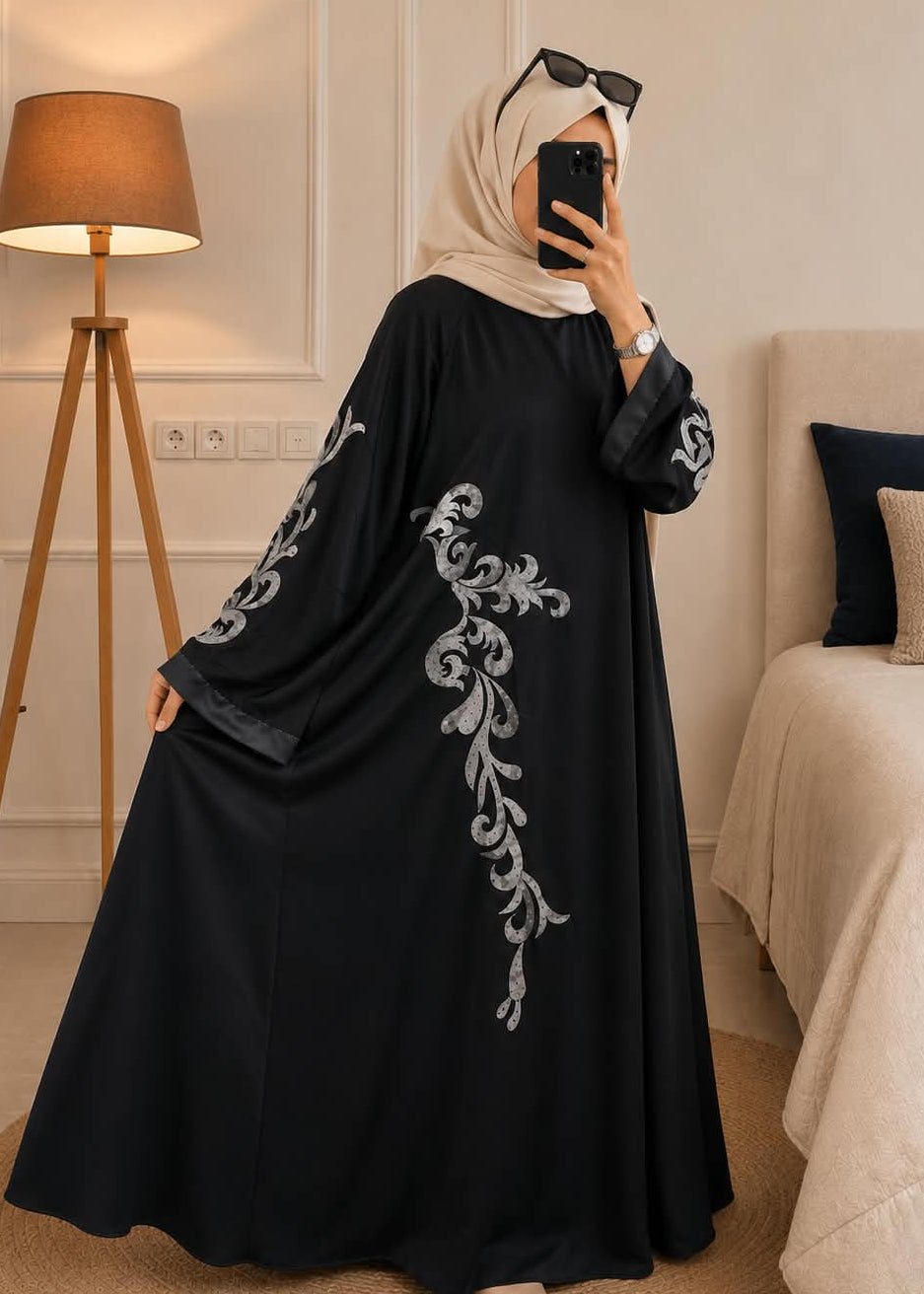 5578 - NEHAL ABAYA | BLACK
